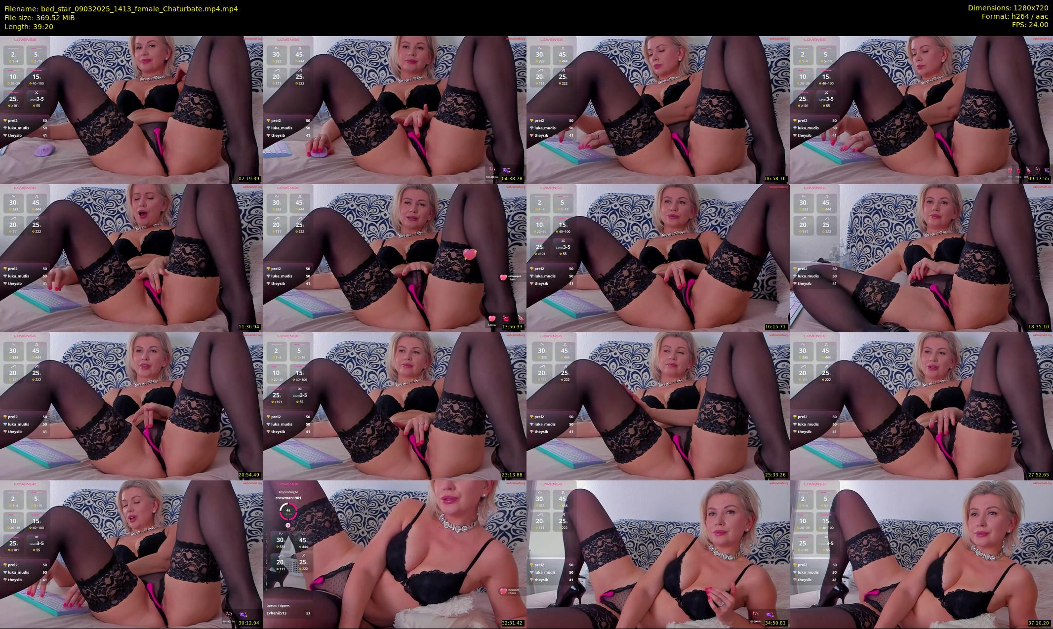 bed_star — 40 minute Chaturbate female cam show recording, 720p, Mar 9, 2025