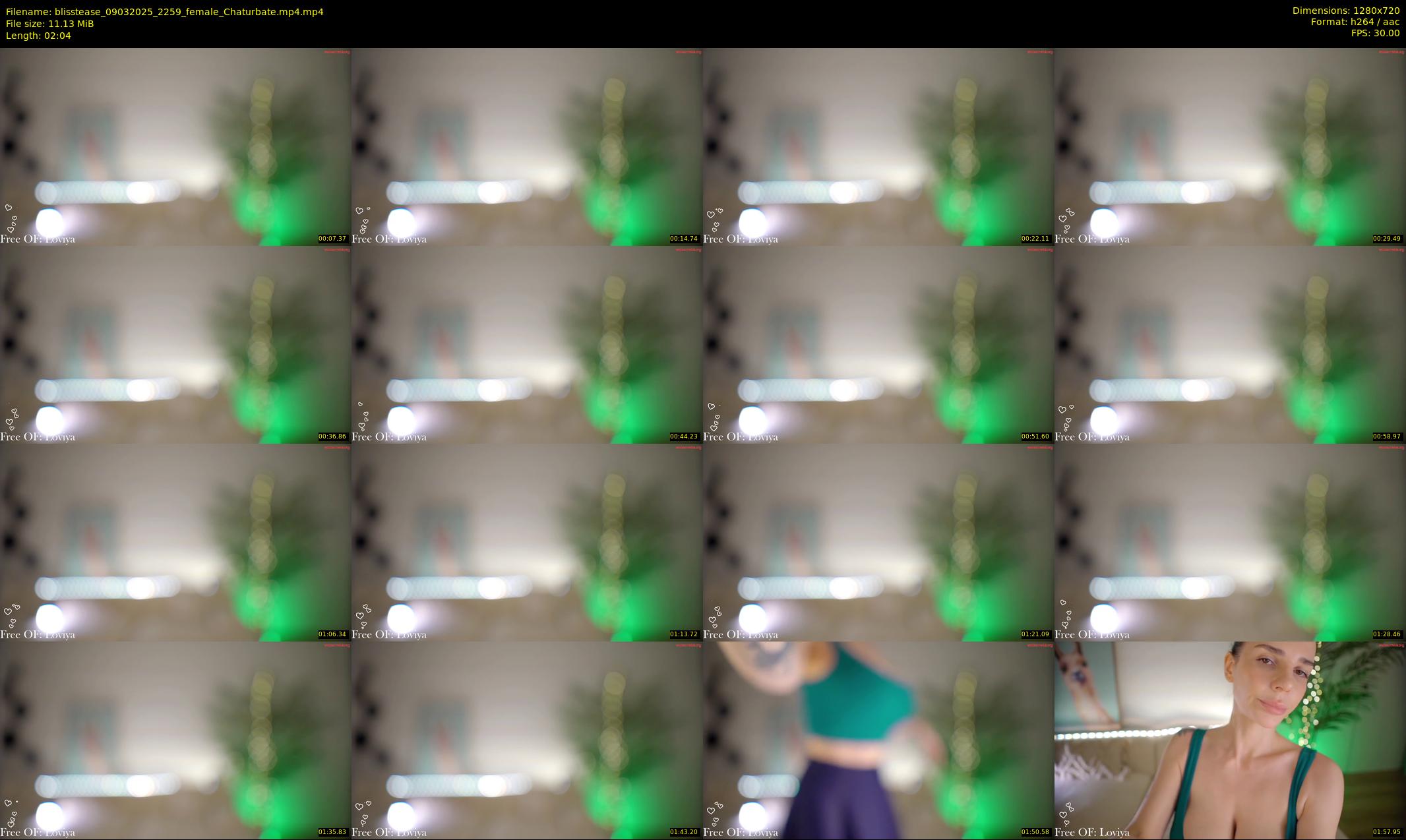 blisstease — 3 minute Chaturbate female cam show recording, 720p, Mar 9, 2025