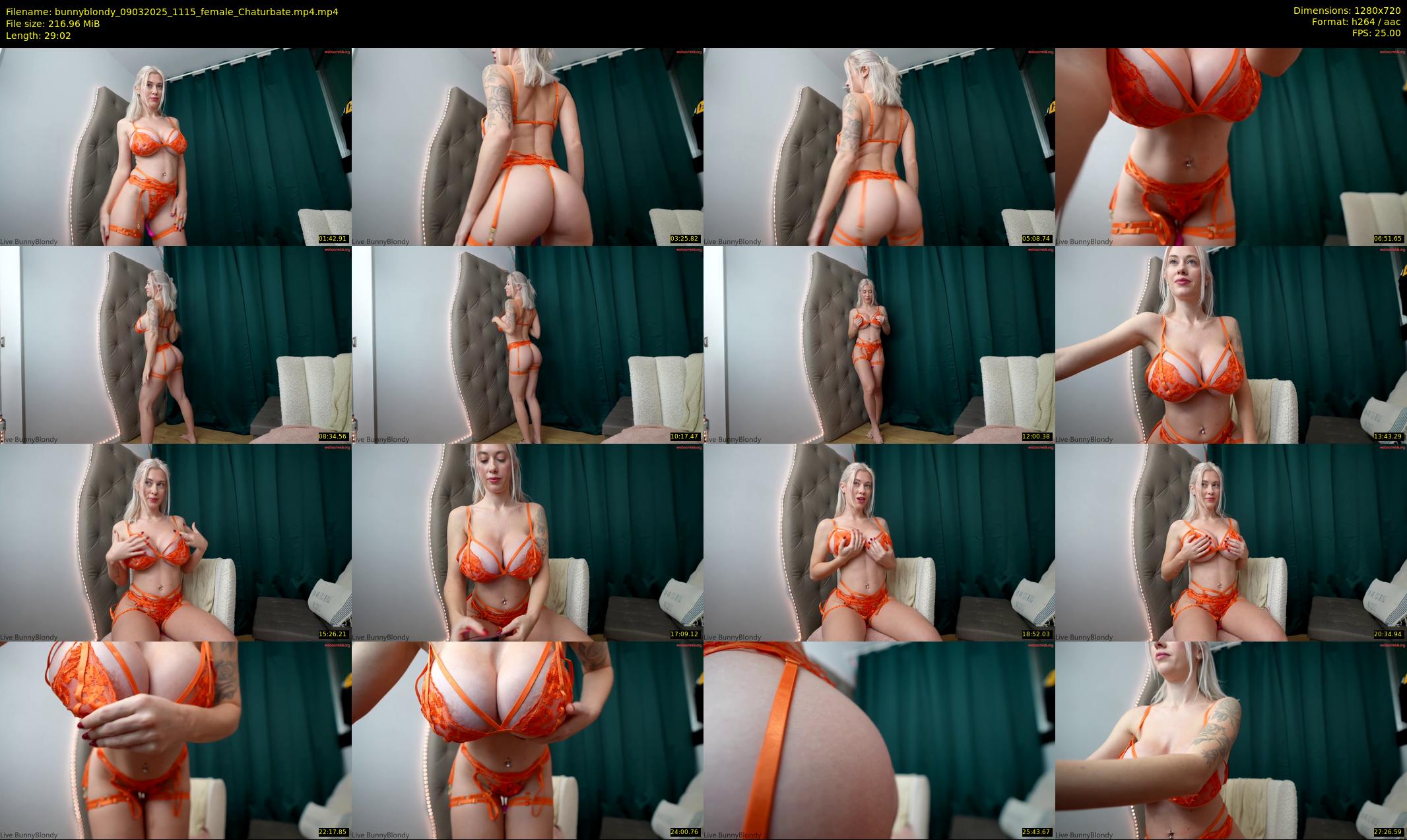 bunnyblondy — 30 minute Chaturbate female cam show recording, 720p, Mar 9, 2025