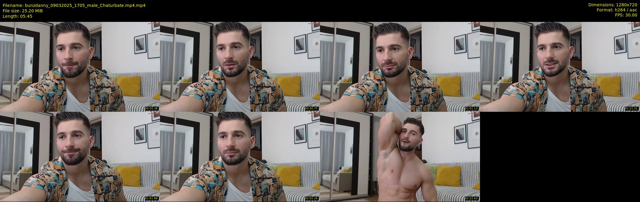 bunzdanny — 6 minute Chaturbate male cam show recording, 720p, Mar 9, 2025
