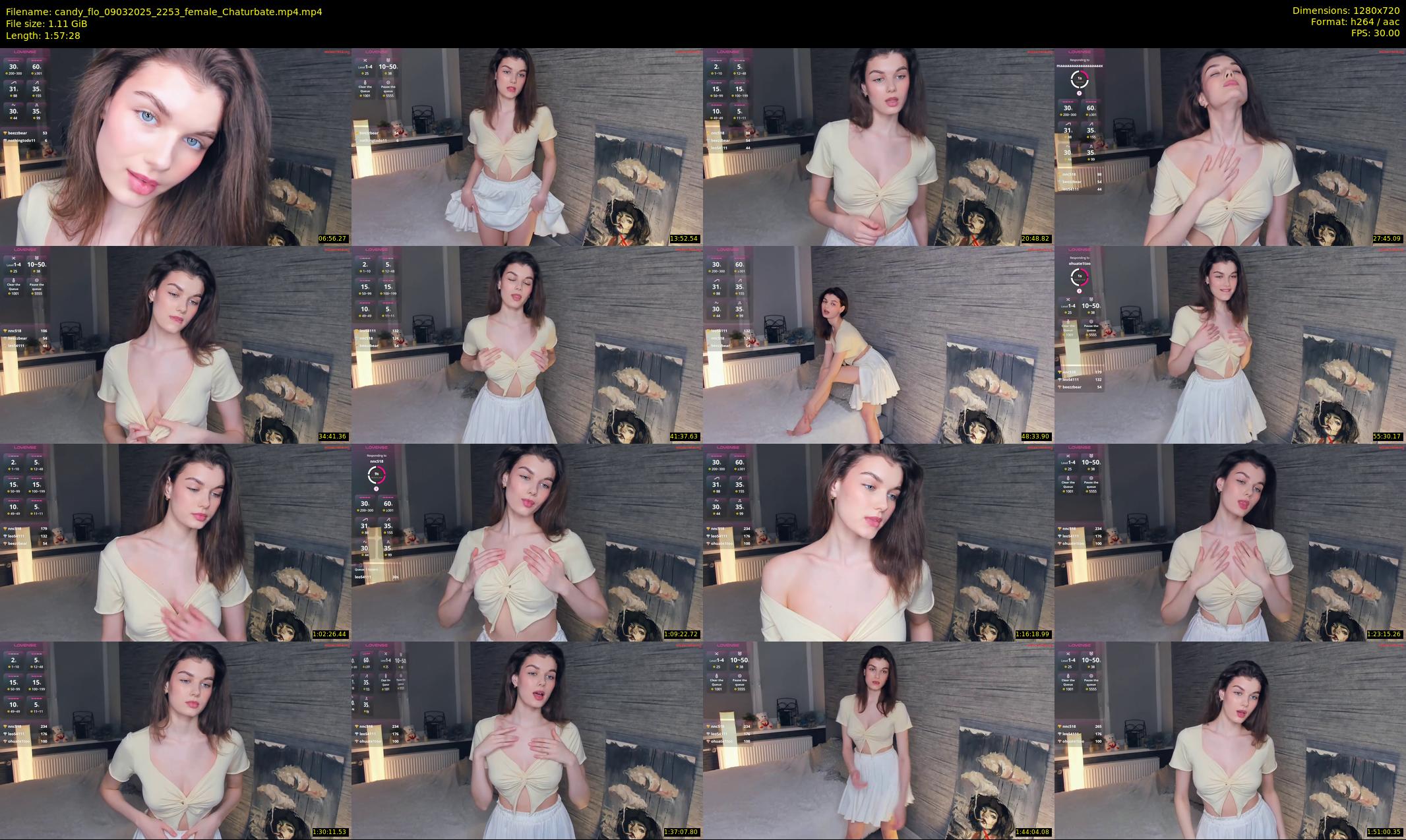 candy_flo — 118 minute Chaturbate female cam show recording, 720p, Mar 9, 2025
