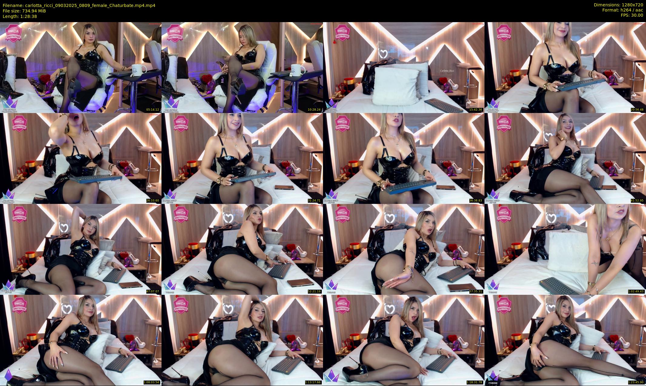 carlotta_ricci — 89 minute Chaturbate female cam show recording, 720p, Mar 9, 2025