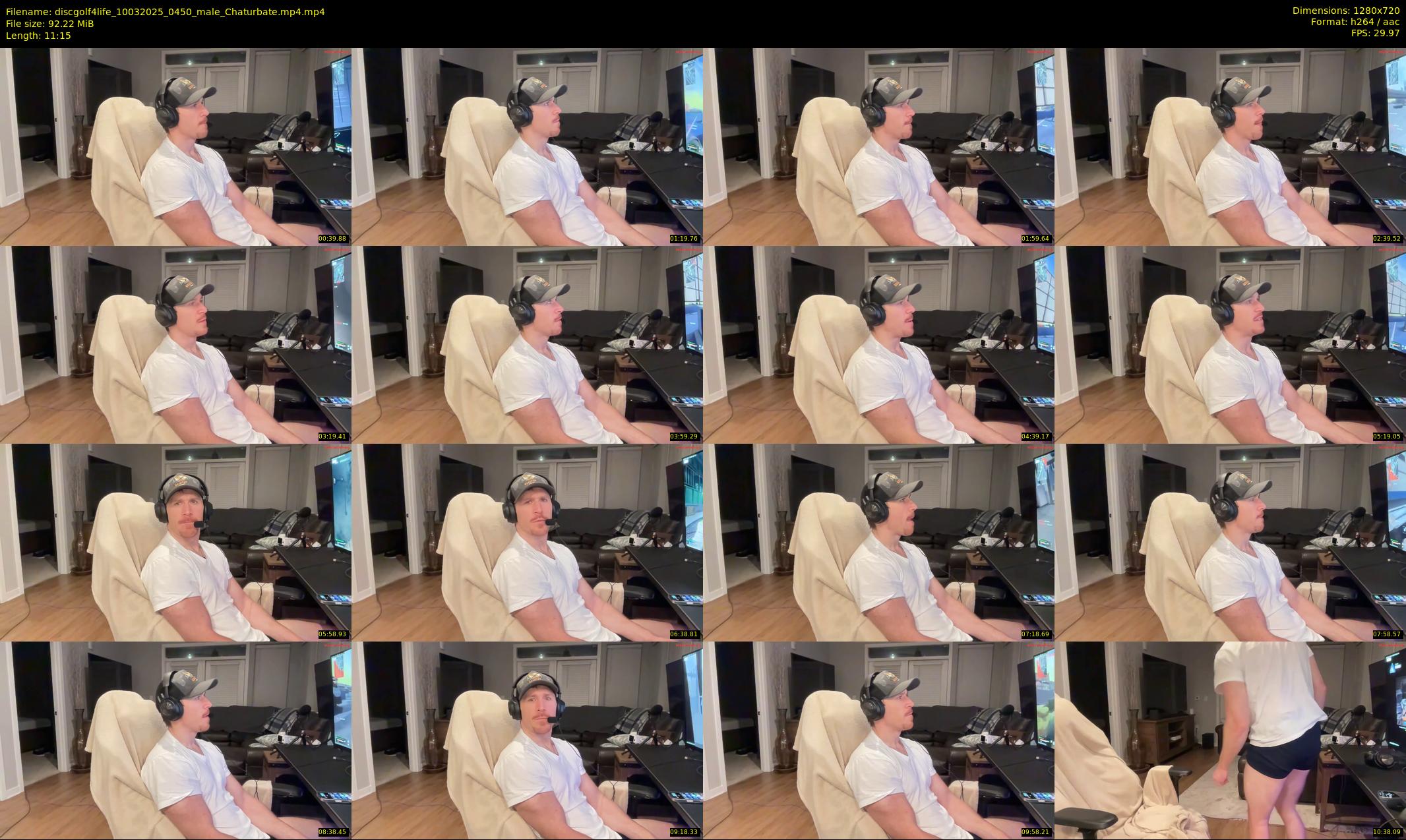 discgolf4life — 12 minute Chaturbate male cam show recording, 720p, Mar 10, 2025