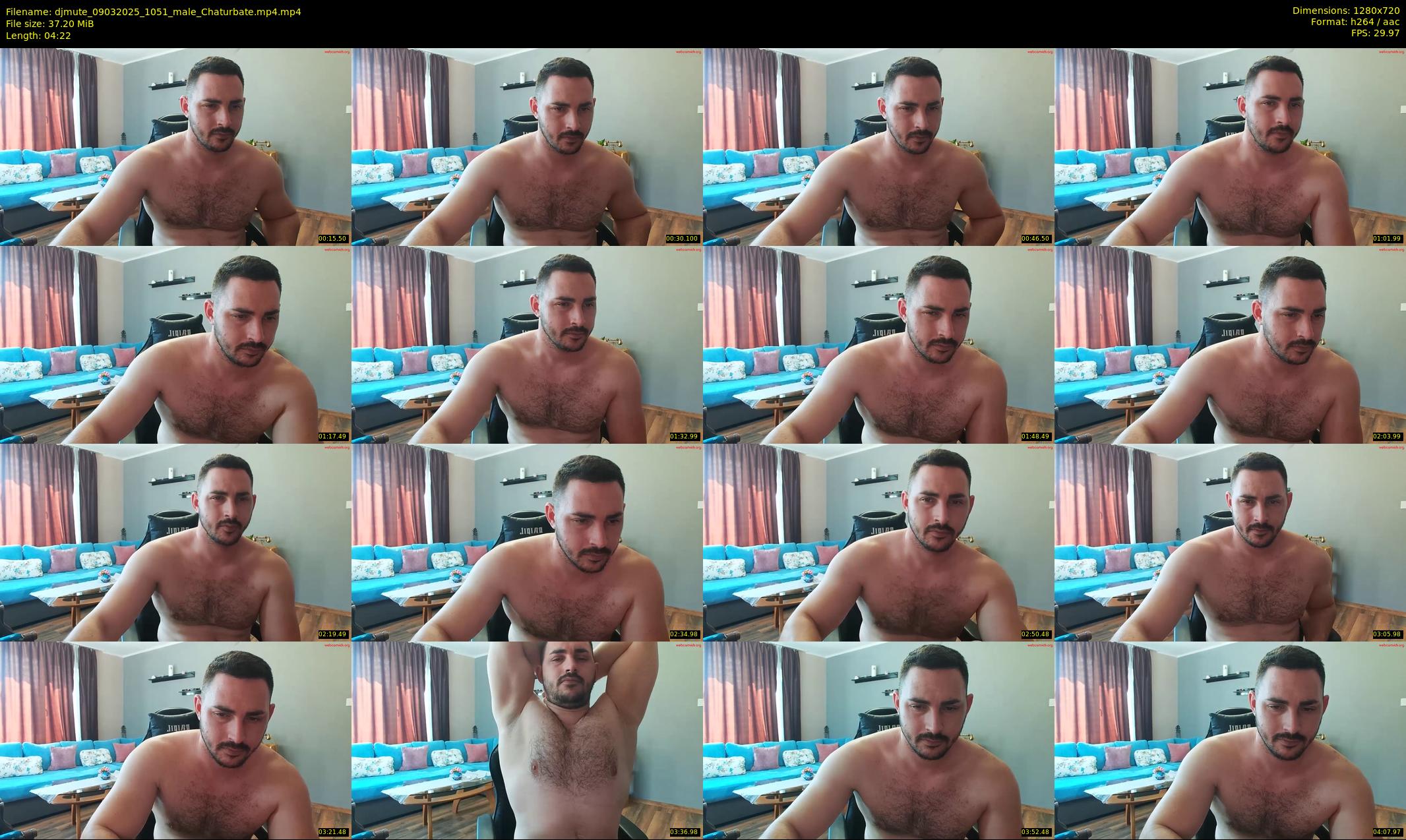 djmute — 5 minute Chaturbate male cam show recording, 720p, Mar 9, 2025