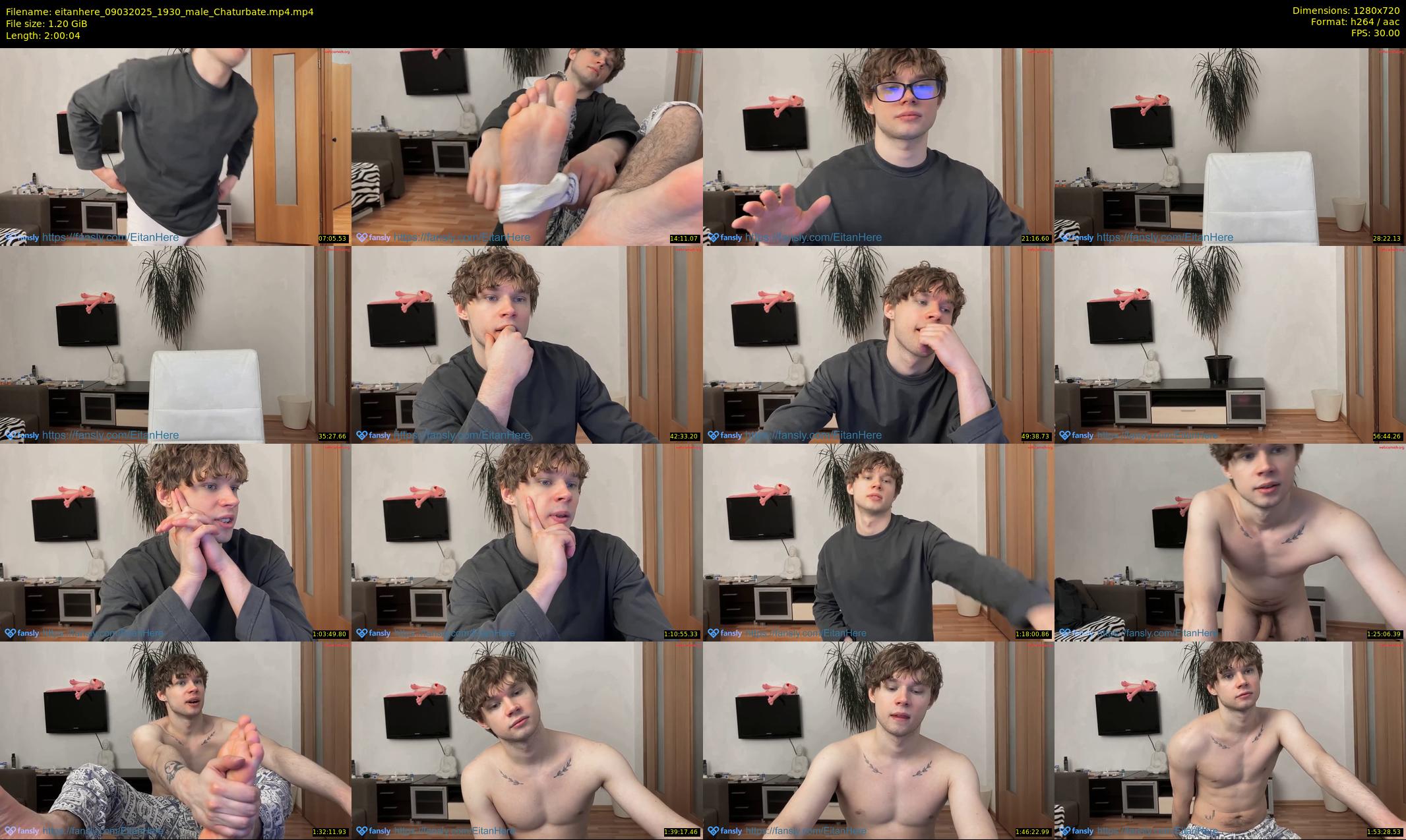 eitanhere — 121 minute Chaturbate male cam show recording, 720p, Mar 9, 2025