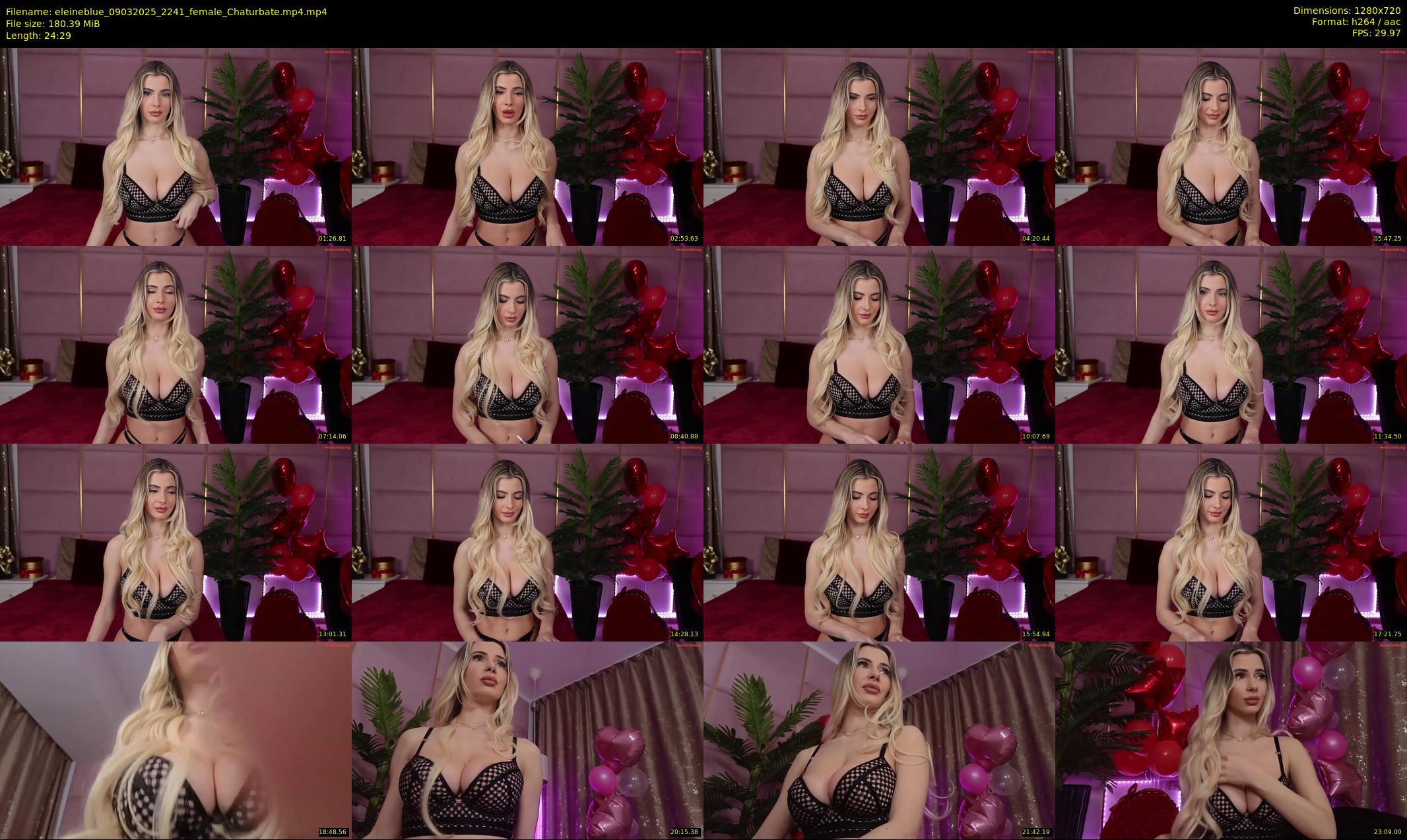 eleineblue — 25 minute Chaturbate female cam show recording, 720p, Mar 9, 2025