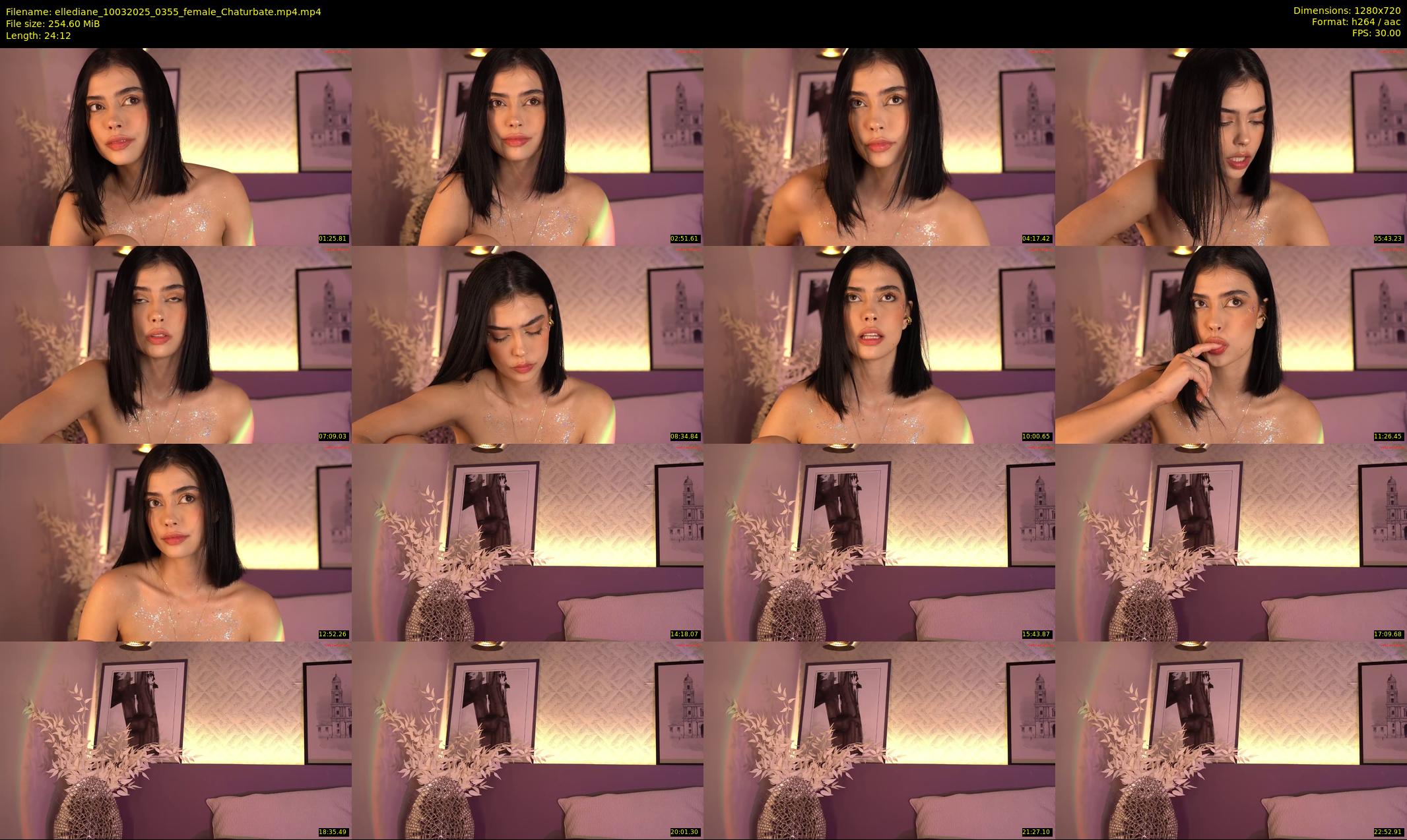 ellediane — 25 minute Chaturbate female cam show recording, 720p, Mar 10, 2025