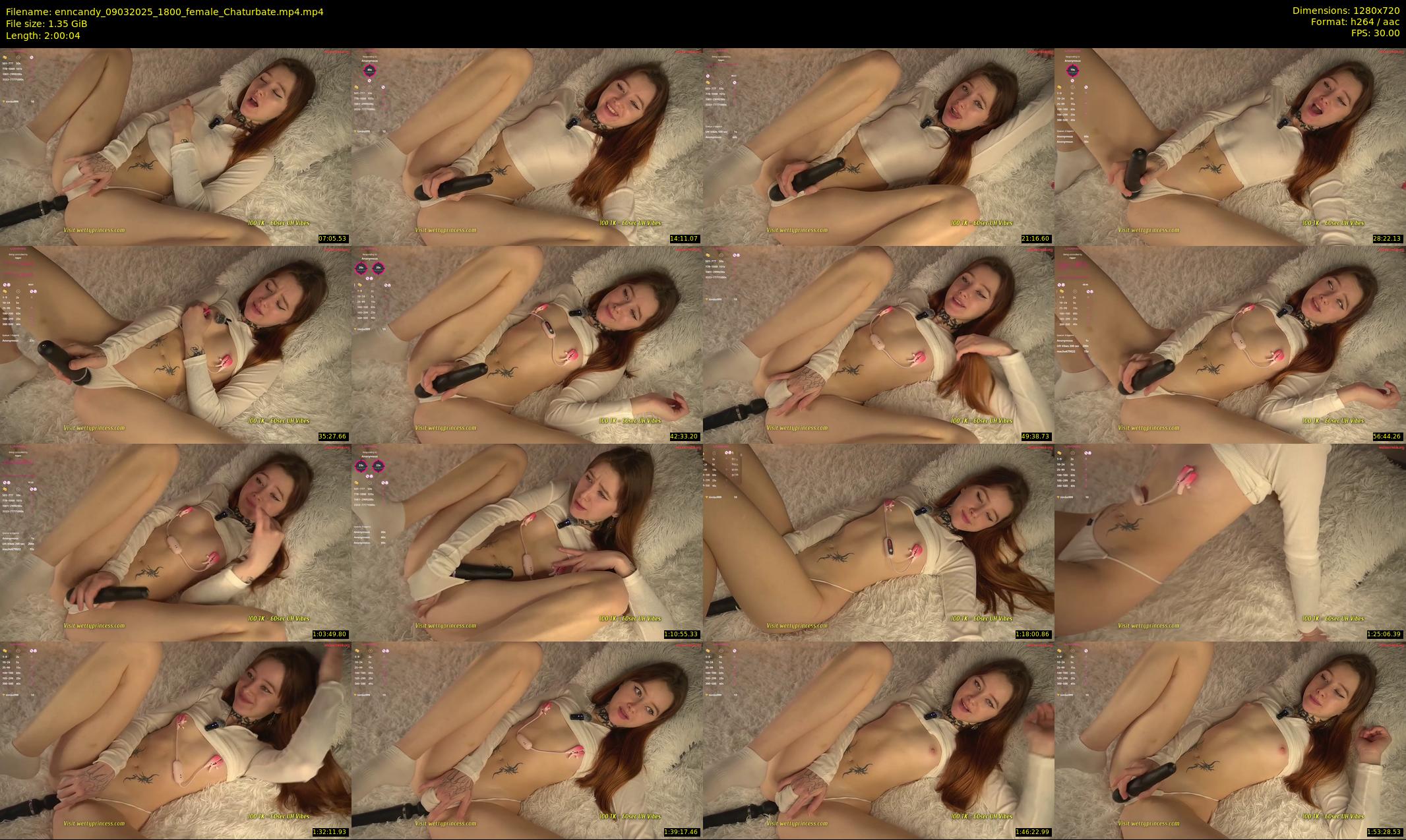 enncandy — 121 minute Chaturbate female cam show recording, 720p, Mar 9, 2025