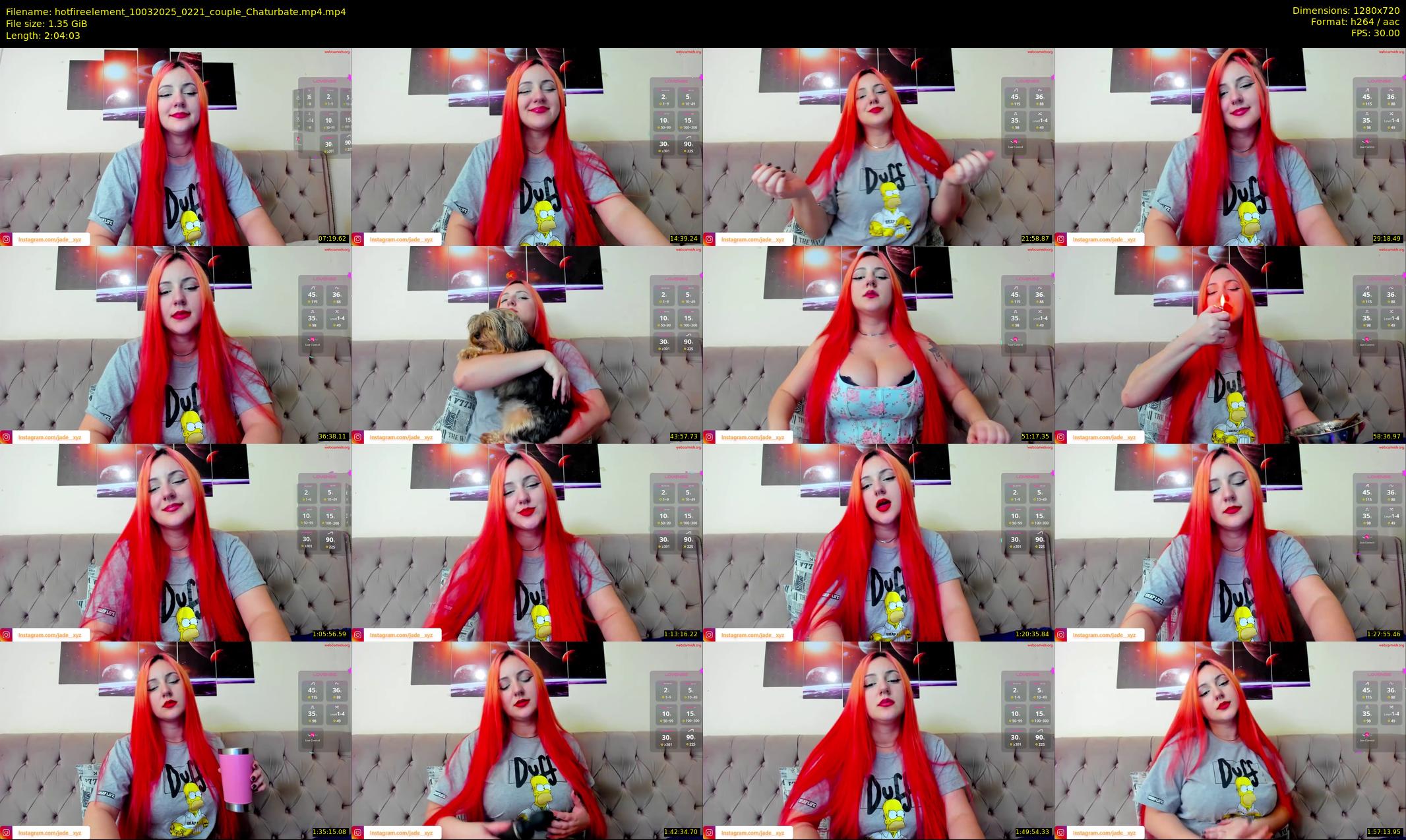 hotfireelement — 125 minute Chaturbate couple cam show recording, 720p, Mar 10, 2025