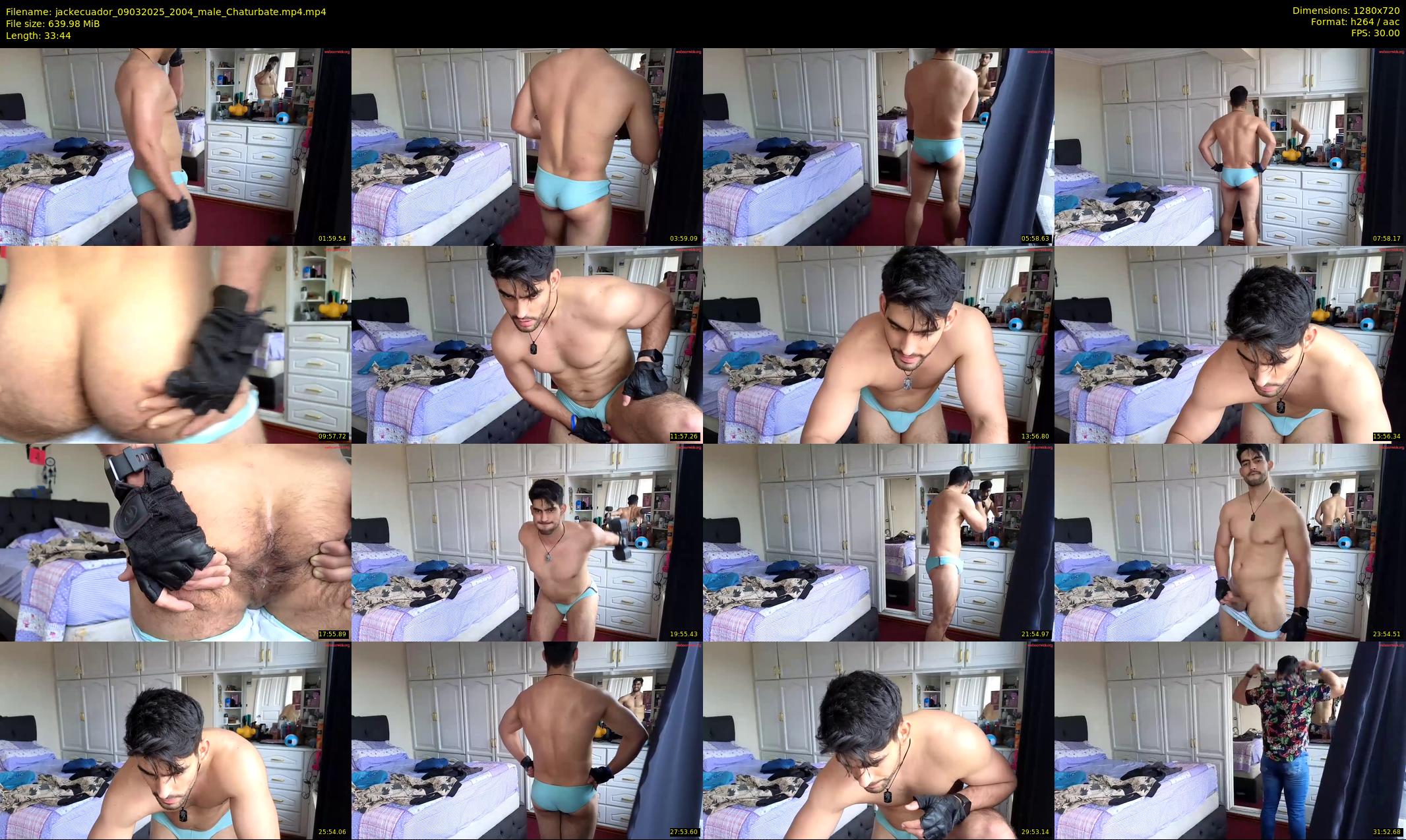 jackecuador — 34 minute Chaturbate male cam show recording, 720p, Mar 9, 2025