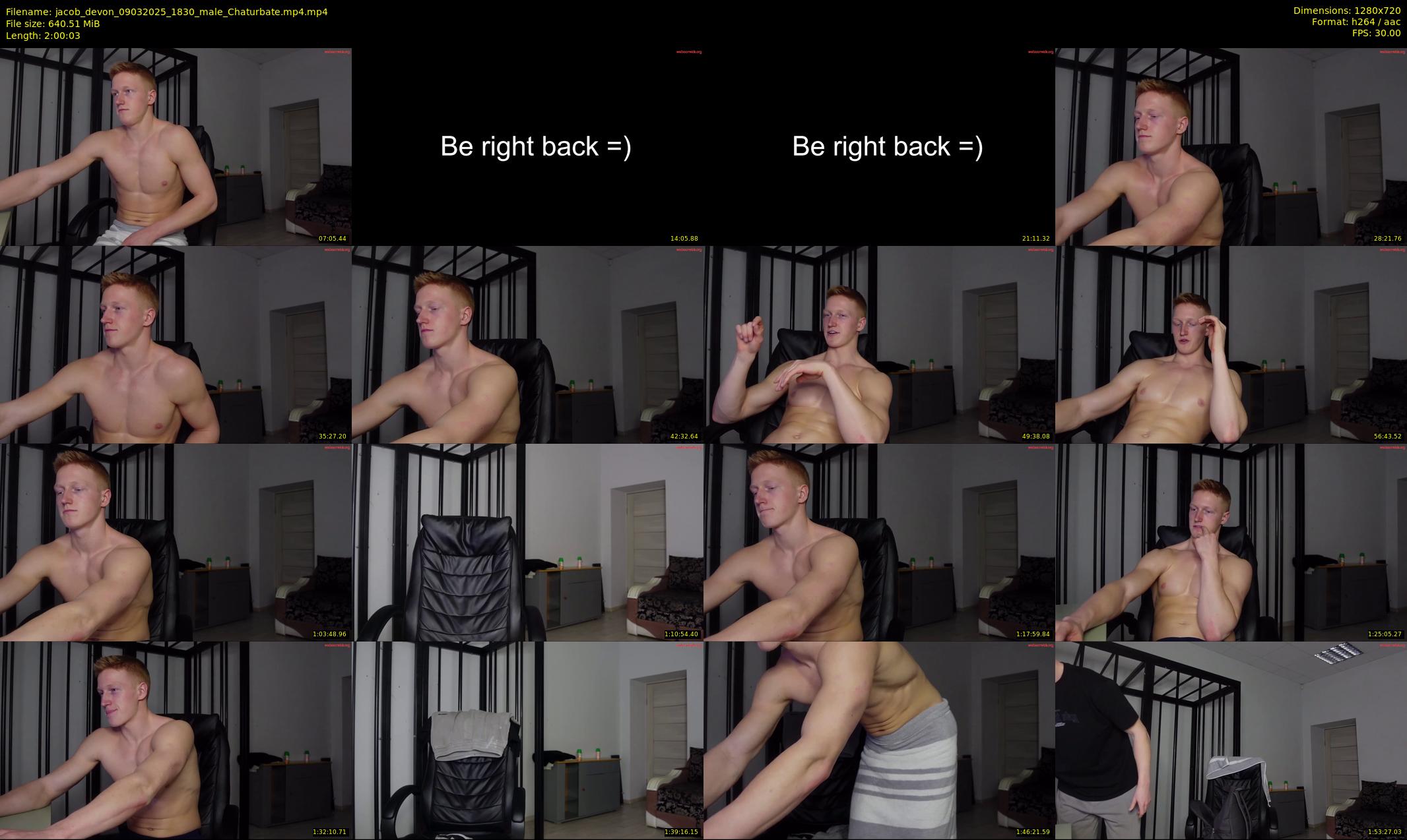 jacob_devon — 121 minute Chaturbate male cam show recording, 720p, Mar 9, 2025