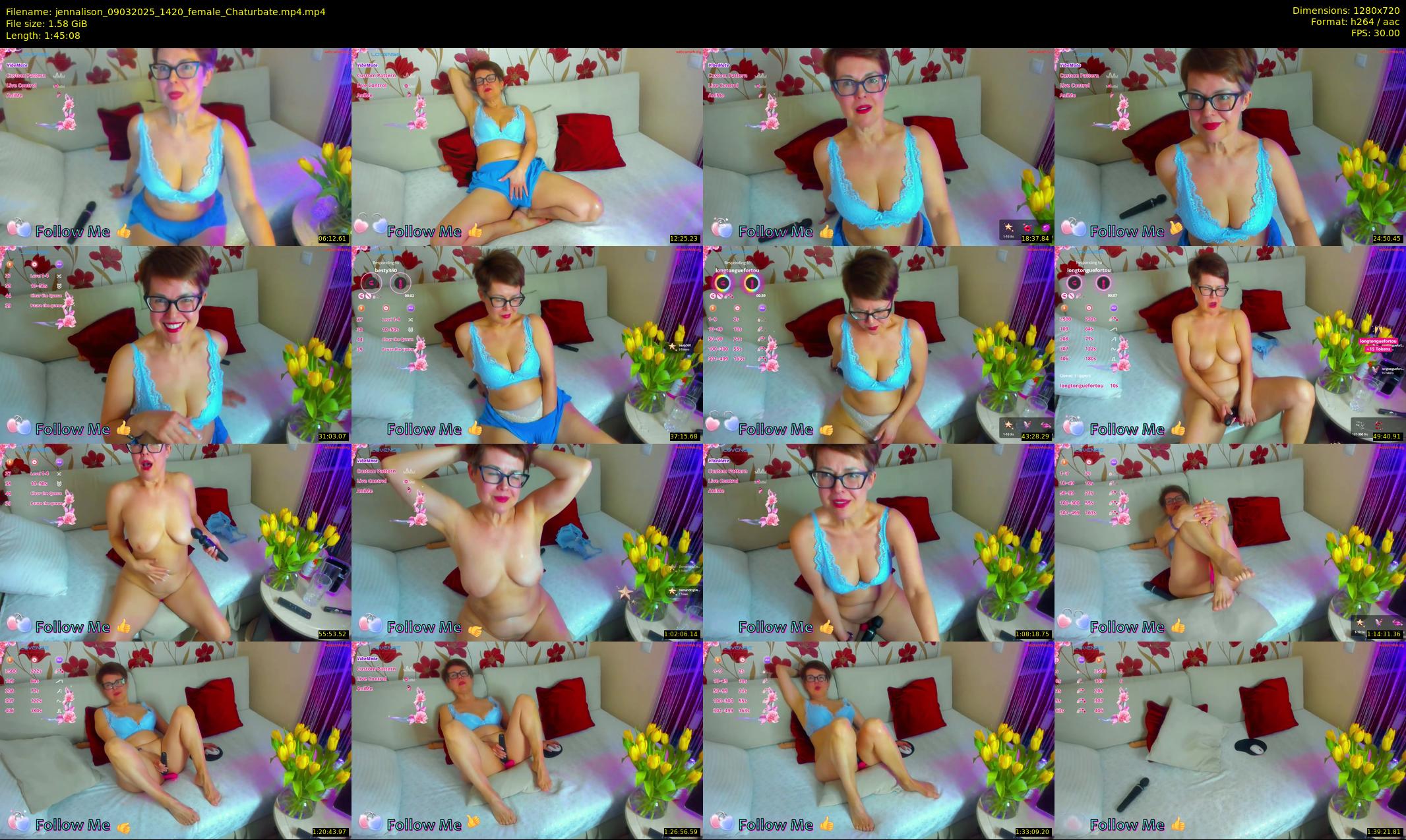 jennalison — 106 minute Chaturbate female cam show recording, 720p, Mar 9, 2025