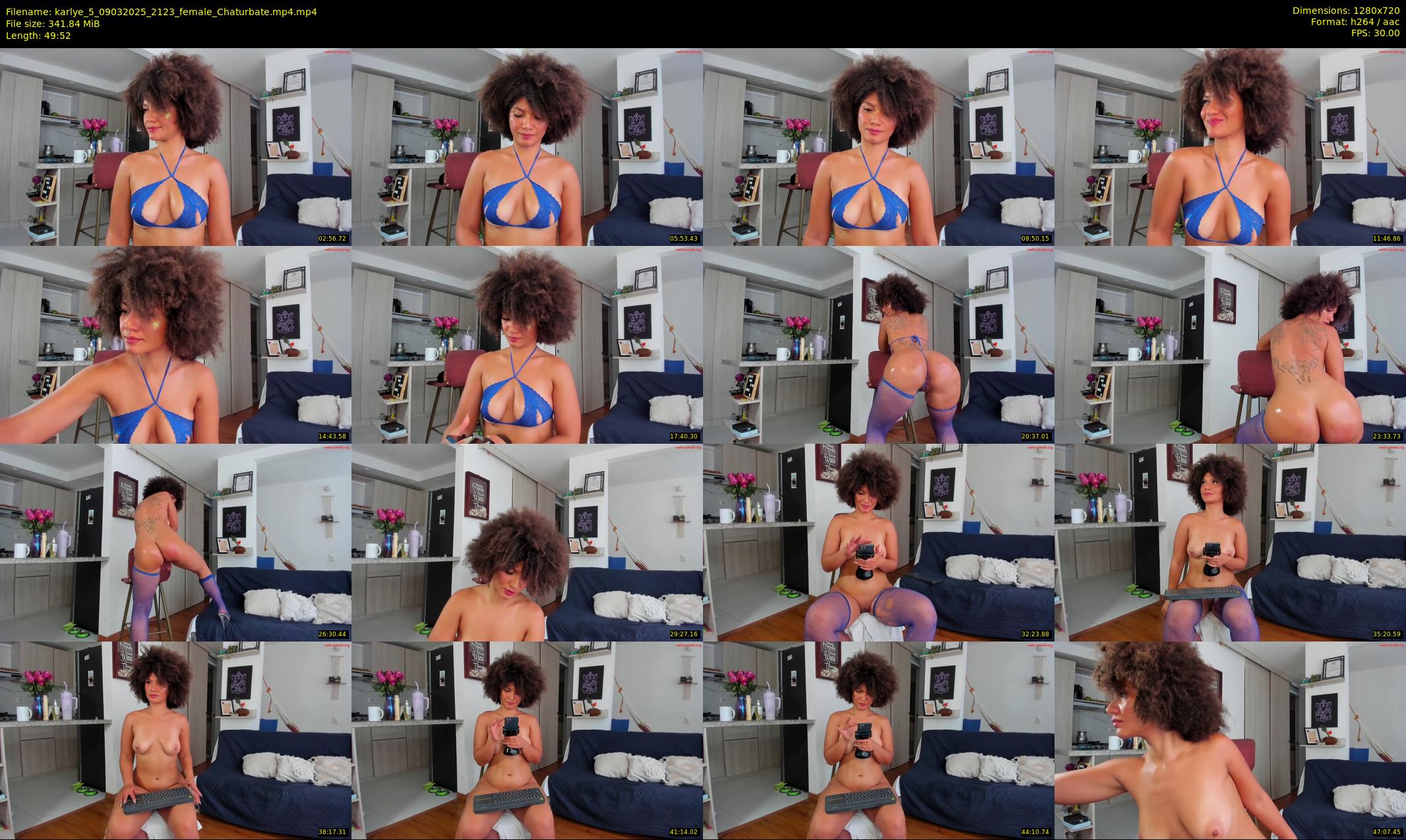 karlye_5 — 50 minute Chaturbate female cam show recording, 720p, Mar 9, 2025