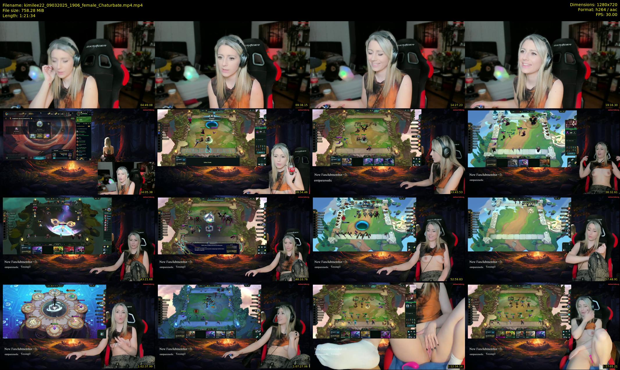 kimilee22 — 82 minute Chaturbate female cam show recording, 720p, Mar 9, 2025