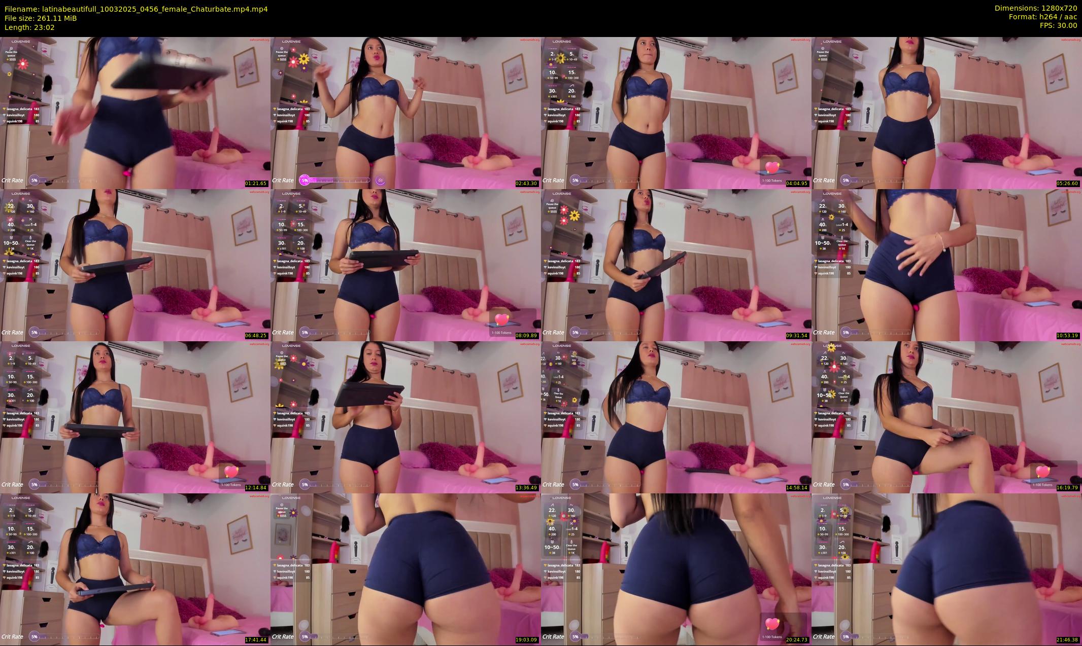 latinabeautifull — 24 minute Chaturbate female cam show recording, 720p, Mar 10, 2025