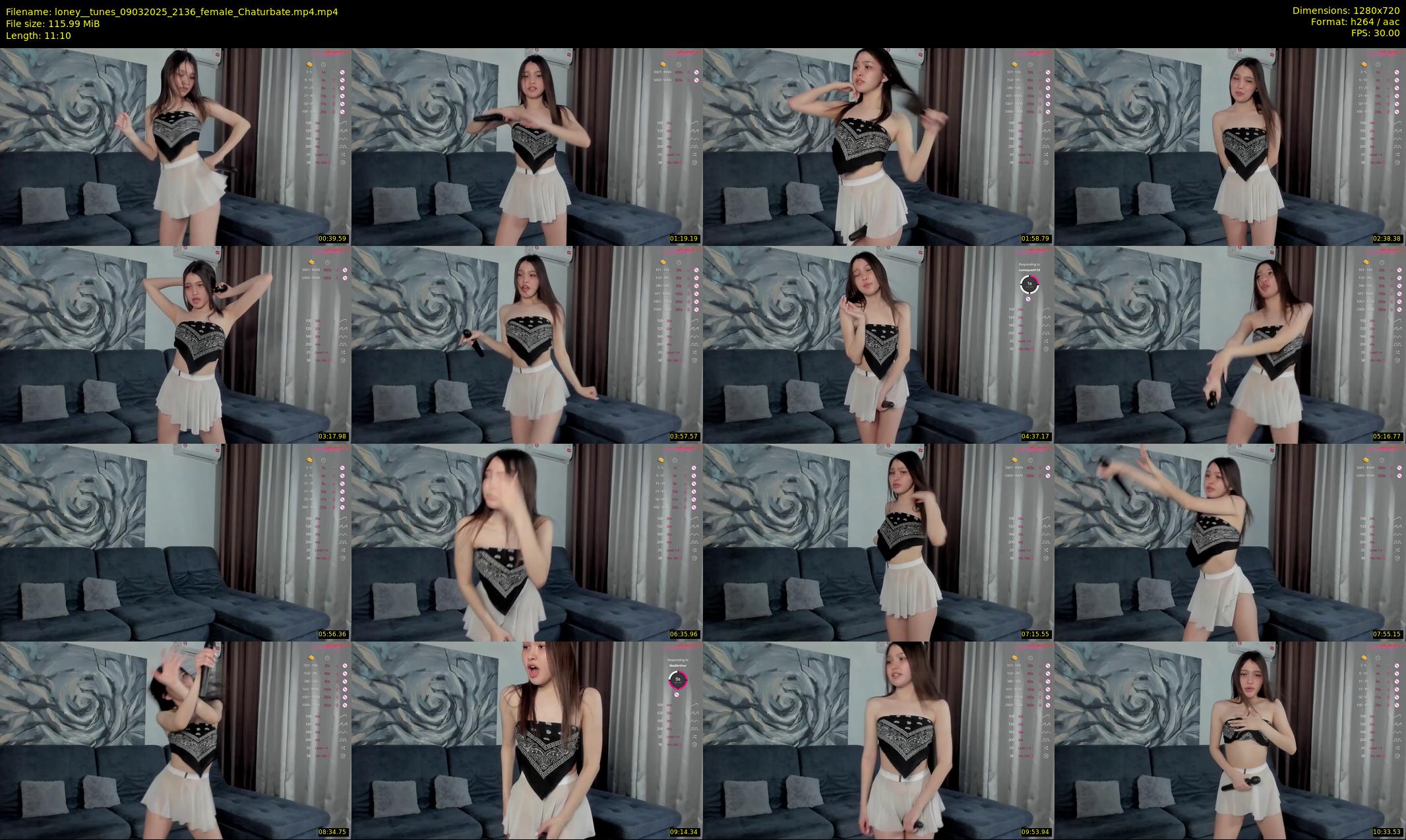 loney__tunes — 12 minute Chaturbate female cam show recording, 720p, Mar 9, 2025