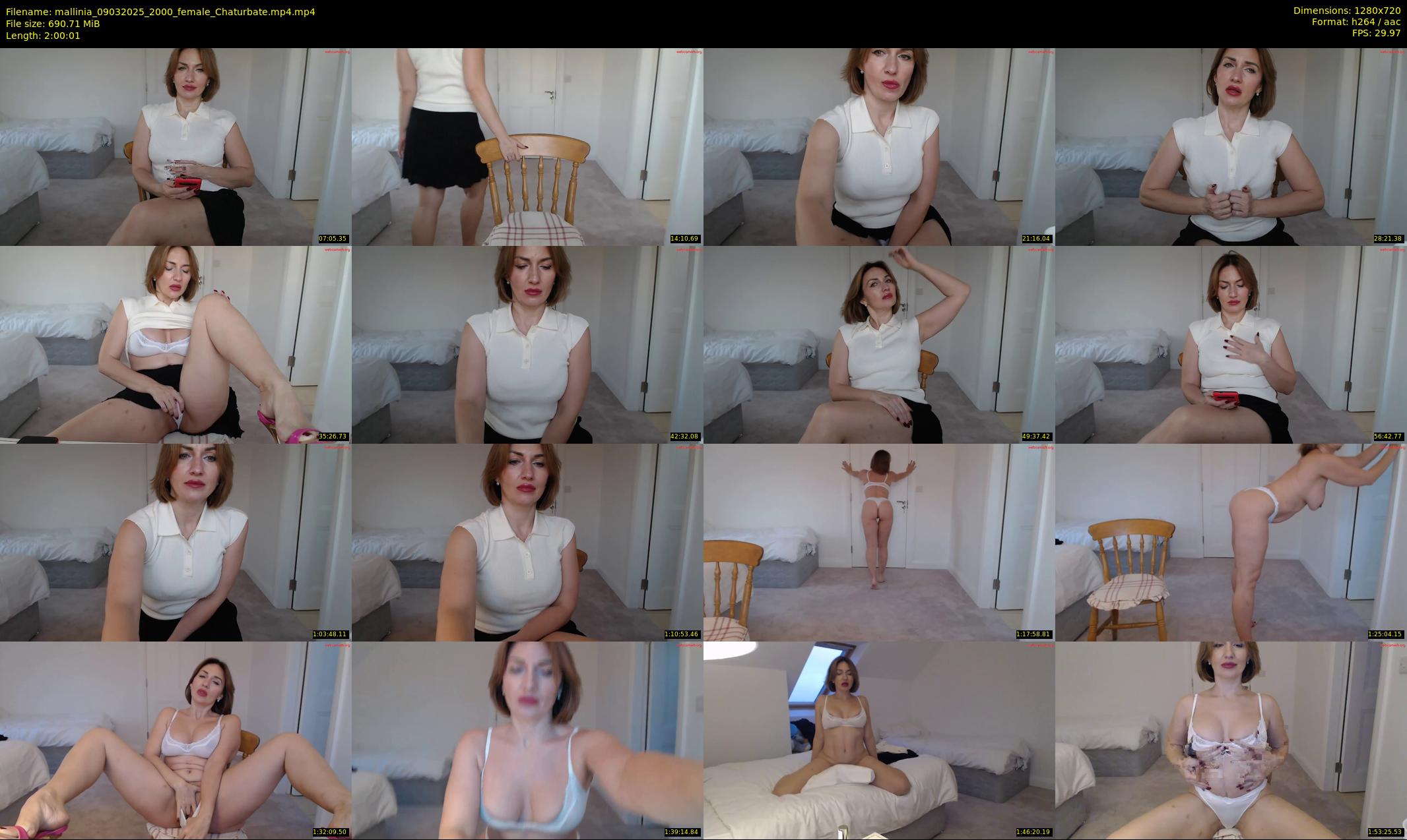 mallinia — 121 minute Chaturbate female cam show recording, 720p, Mar 9, 2025