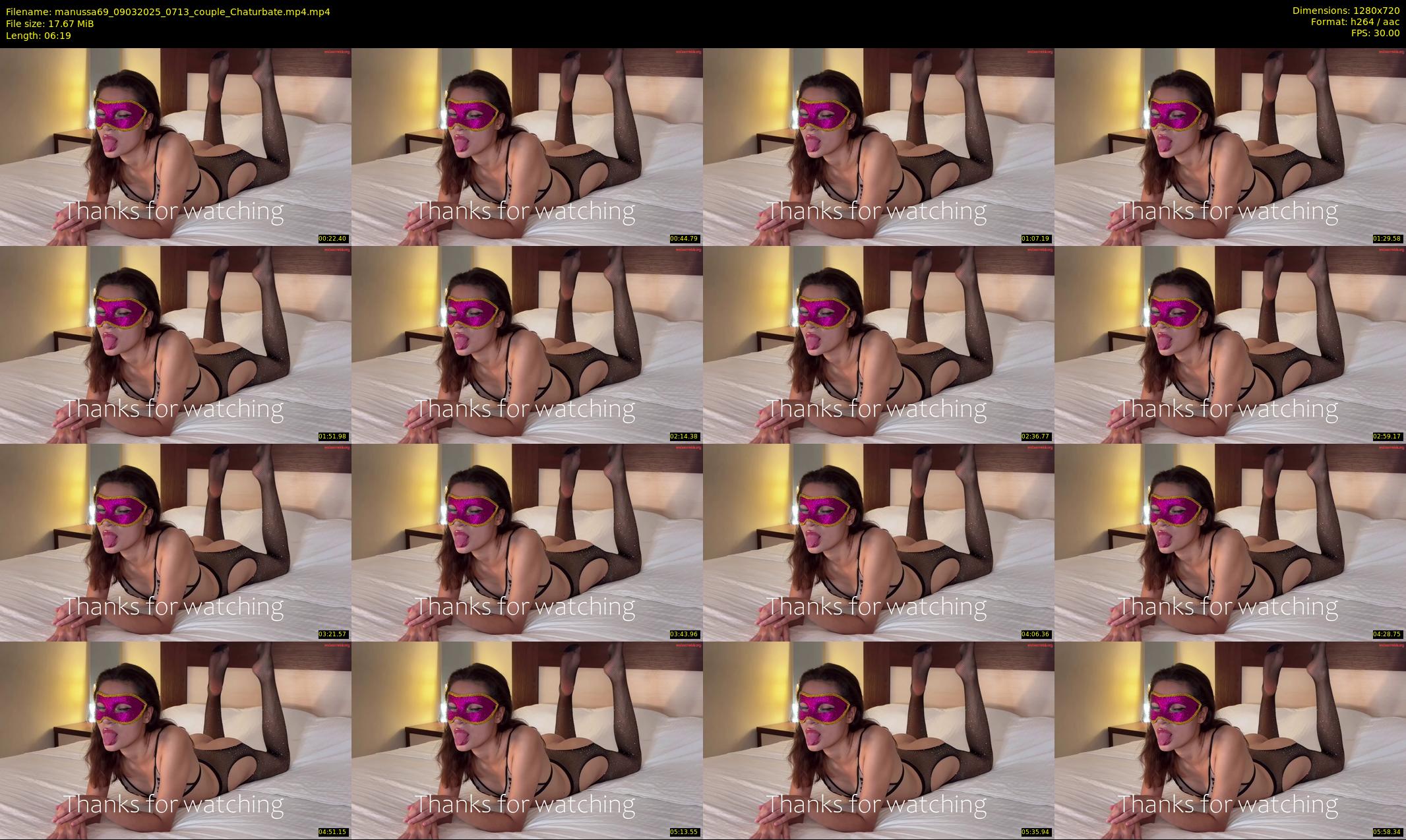 manussa69 — 7 minute Chaturbate couple cam show recording, 720p, Mar 9, 2025