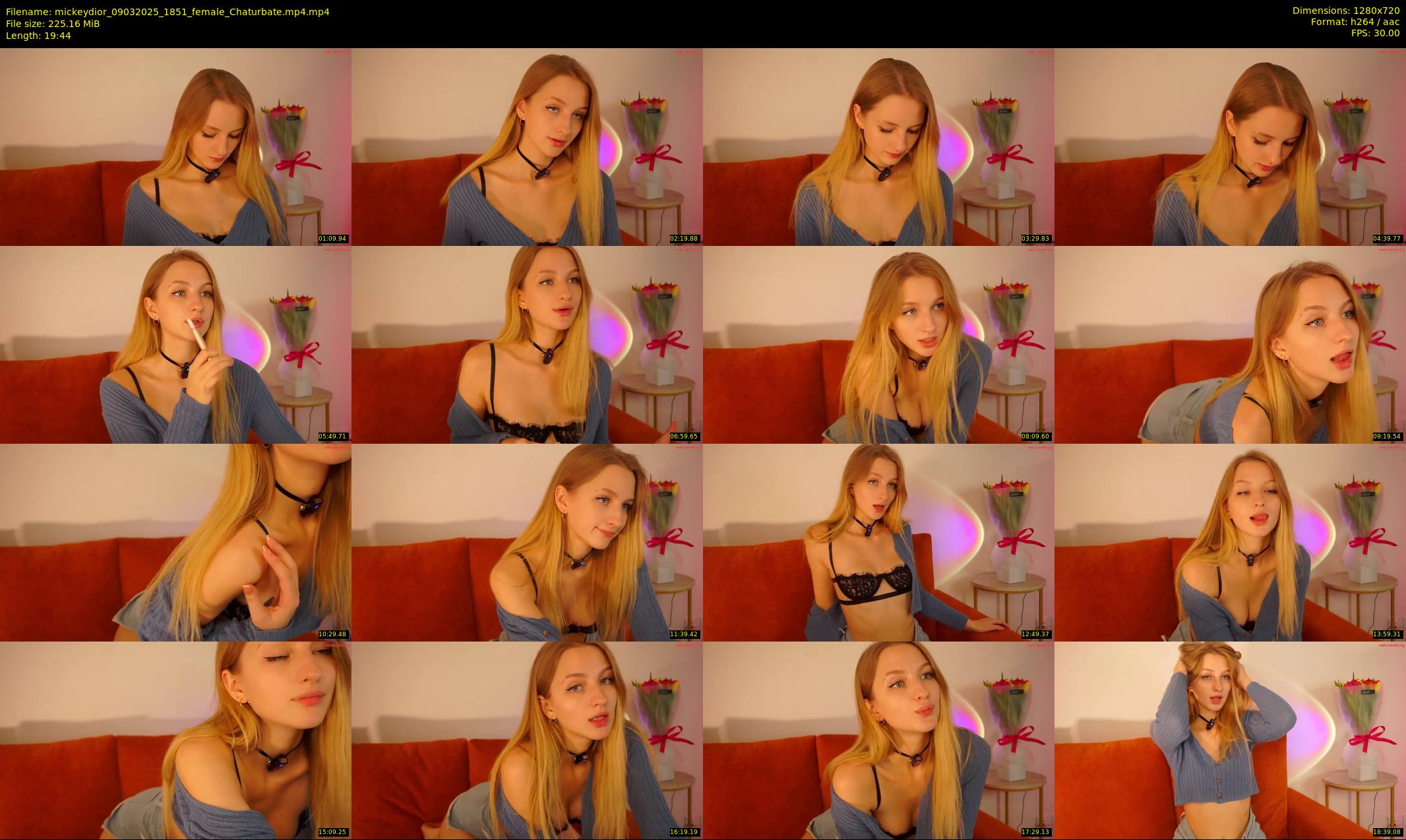 mickeydior — 20 minute Chaturbate female cam show recording, 720p, Mar 9, 2025