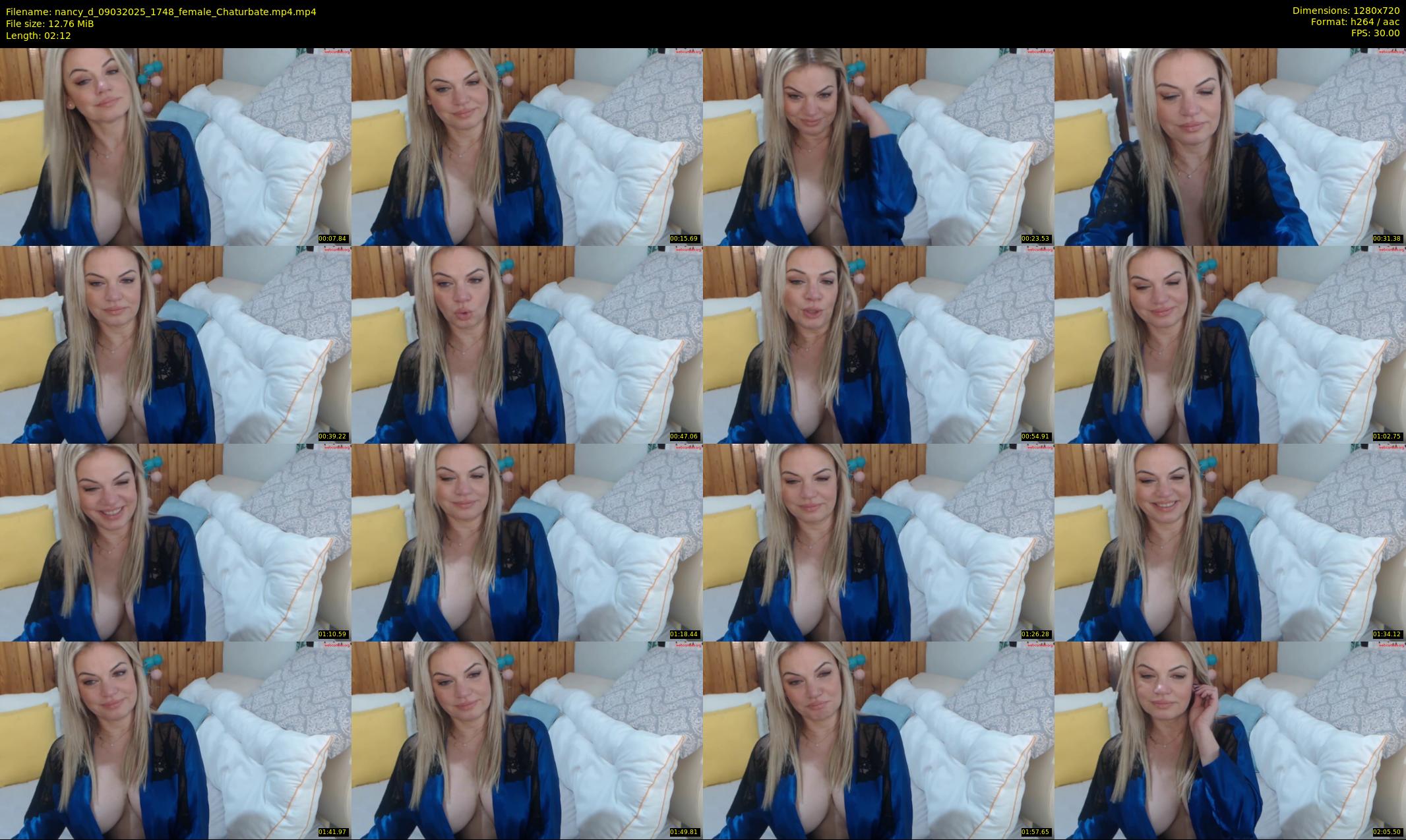 nancy_d — 3 minute Chaturbate female cam show recording, 720p, Mar 9, 2025