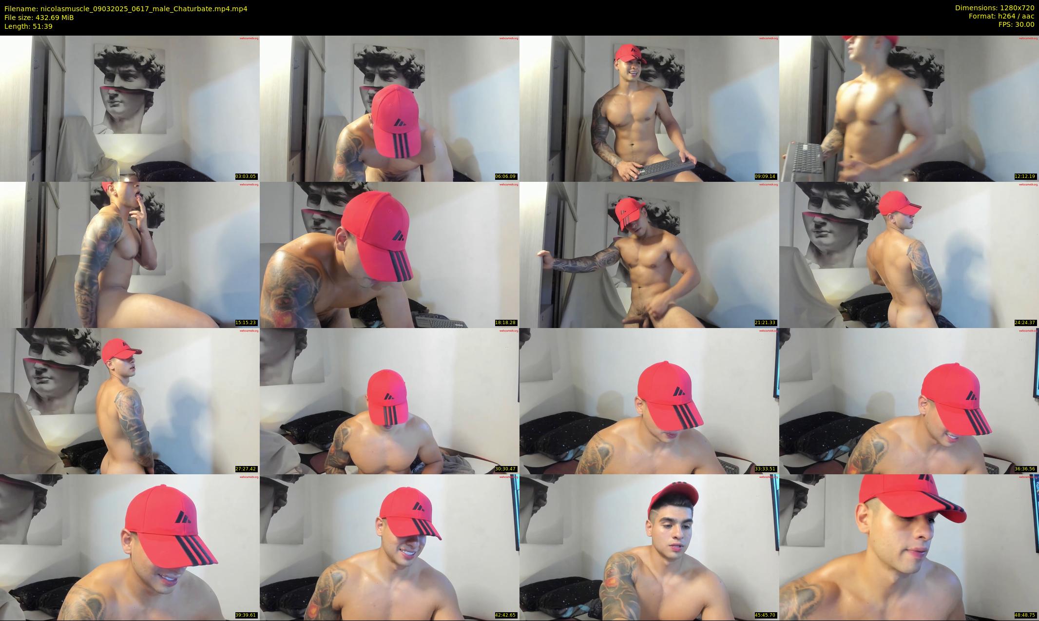 nicolasmuscle — 52 minute Chaturbate male cam show recording, 720p, Mar 9, 2025