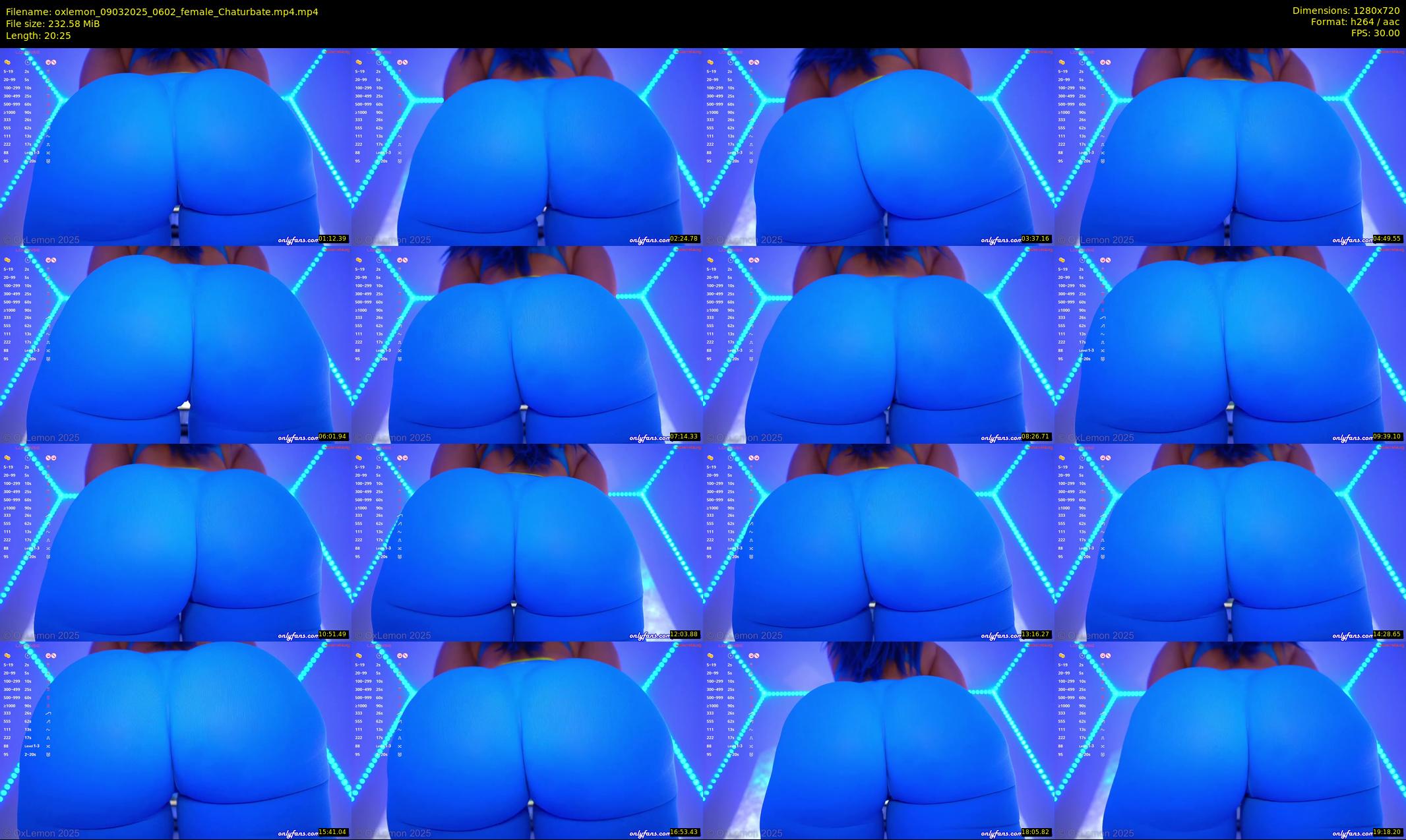 oxlemon — 21 minute Chaturbate female cam show recording, 720p, Mar 9, 2025