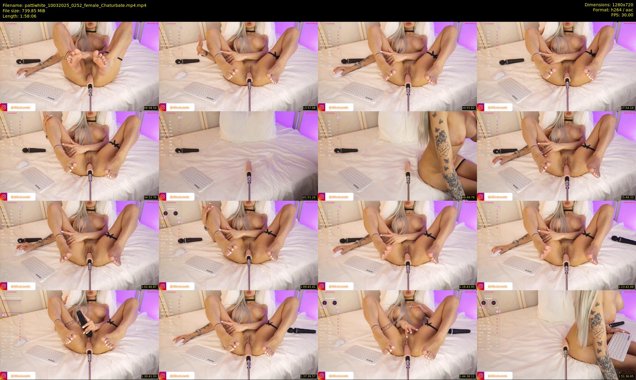 pattiwhite — 119 minute Chaturbate female cam show recording, 720p, Mar 10, 2025