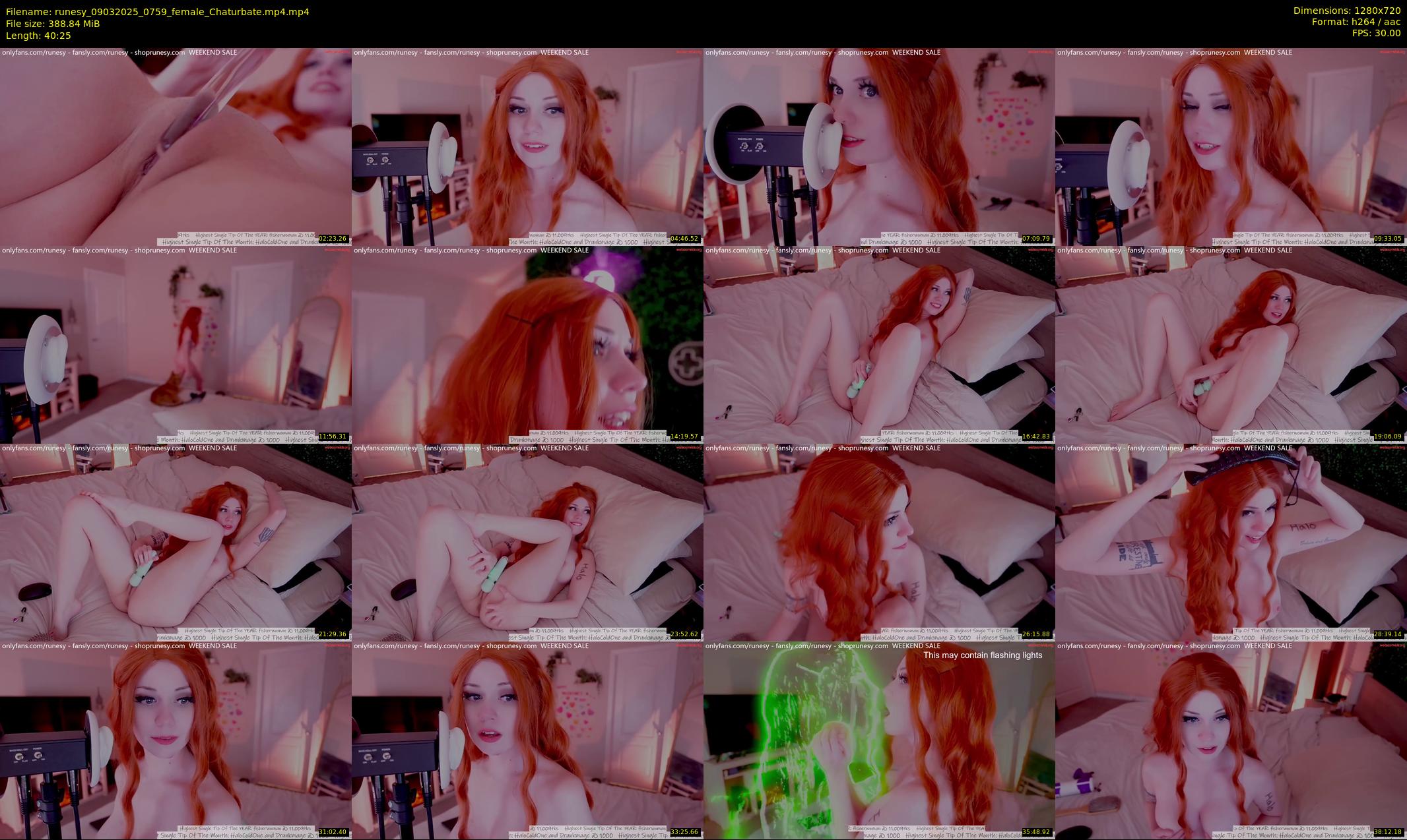 runesy — 41 minute Chaturbate female cam show recording, 720p, Mar 9, 2025