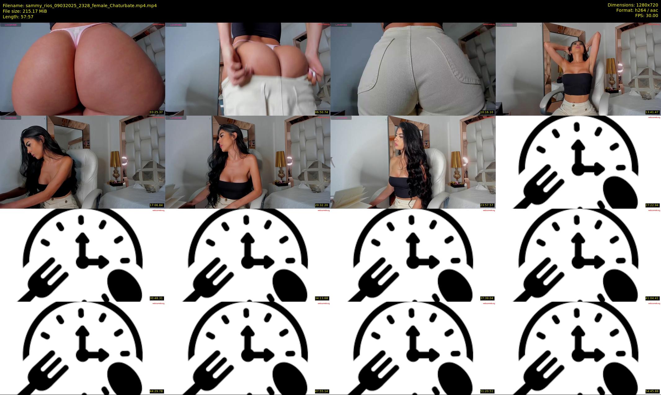 sammy_rios — 58 minute Chaturbate female cam show recording, 720p, Mar 9, 2025