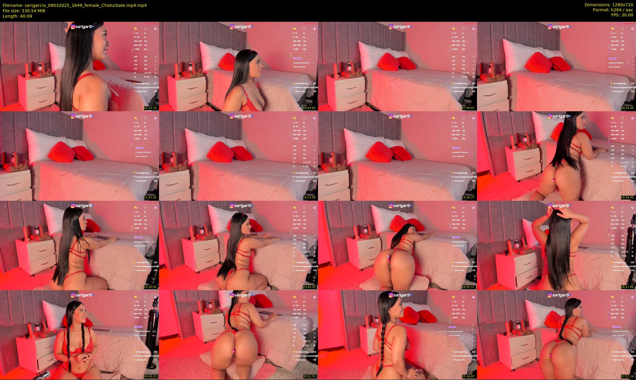 sarigarcia — 41 minute Chaturbate female cam show recording, 720p, Mar 9, 2025