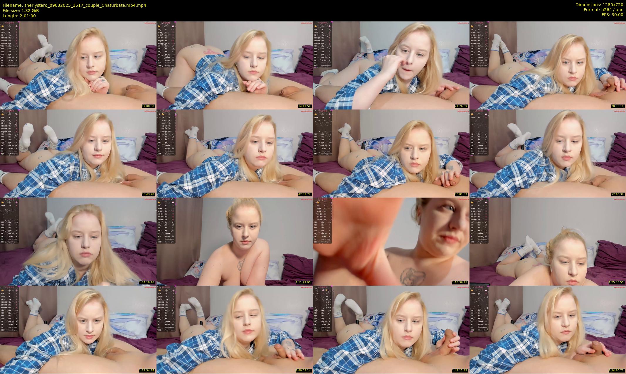 sherlystero — 121 minute Chaturbate couple cam show recording, 720p, Mar 9, 2025