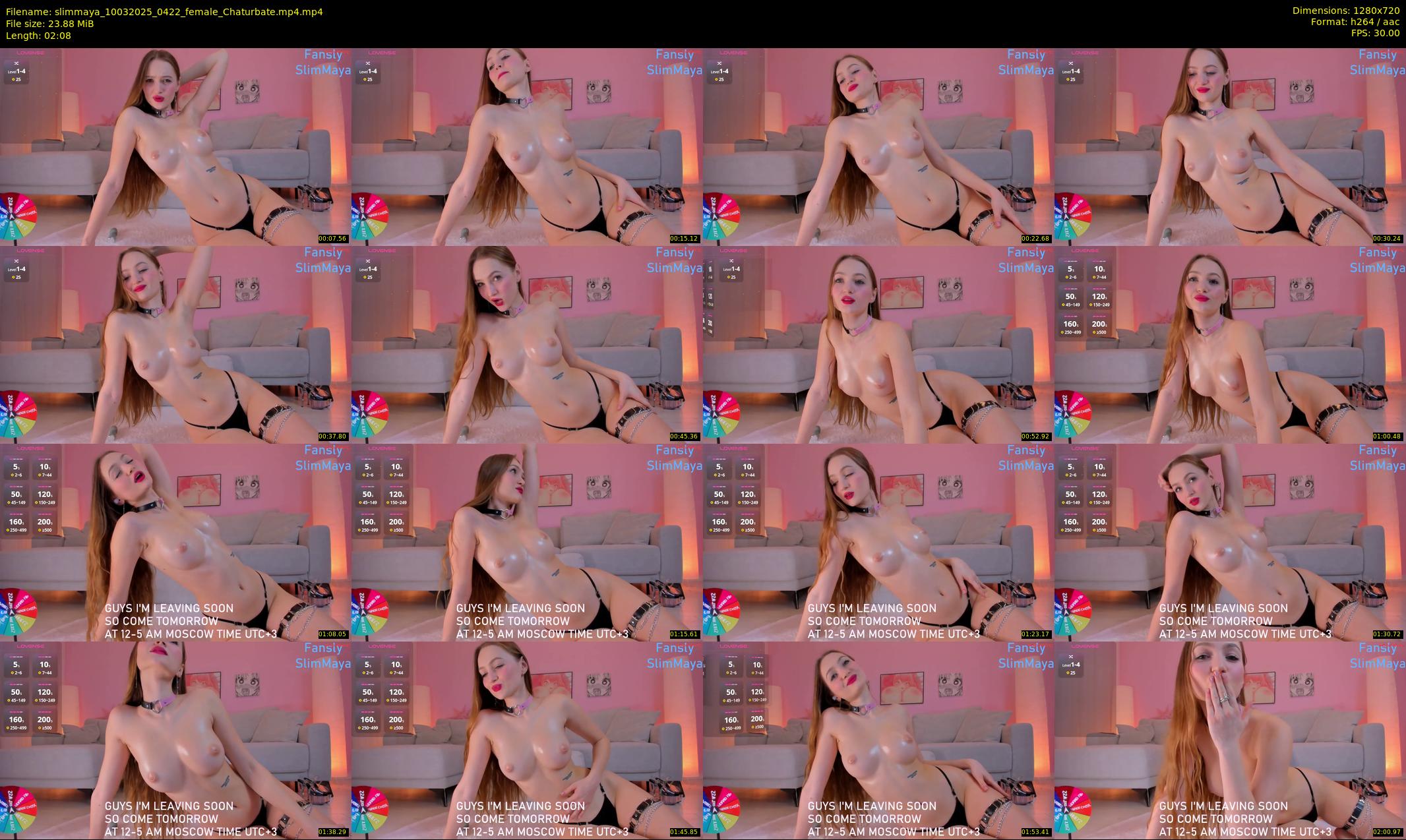 slimmaya — 3 minute Chaturbate female cam show recording, 720p, Mar 10, 2025