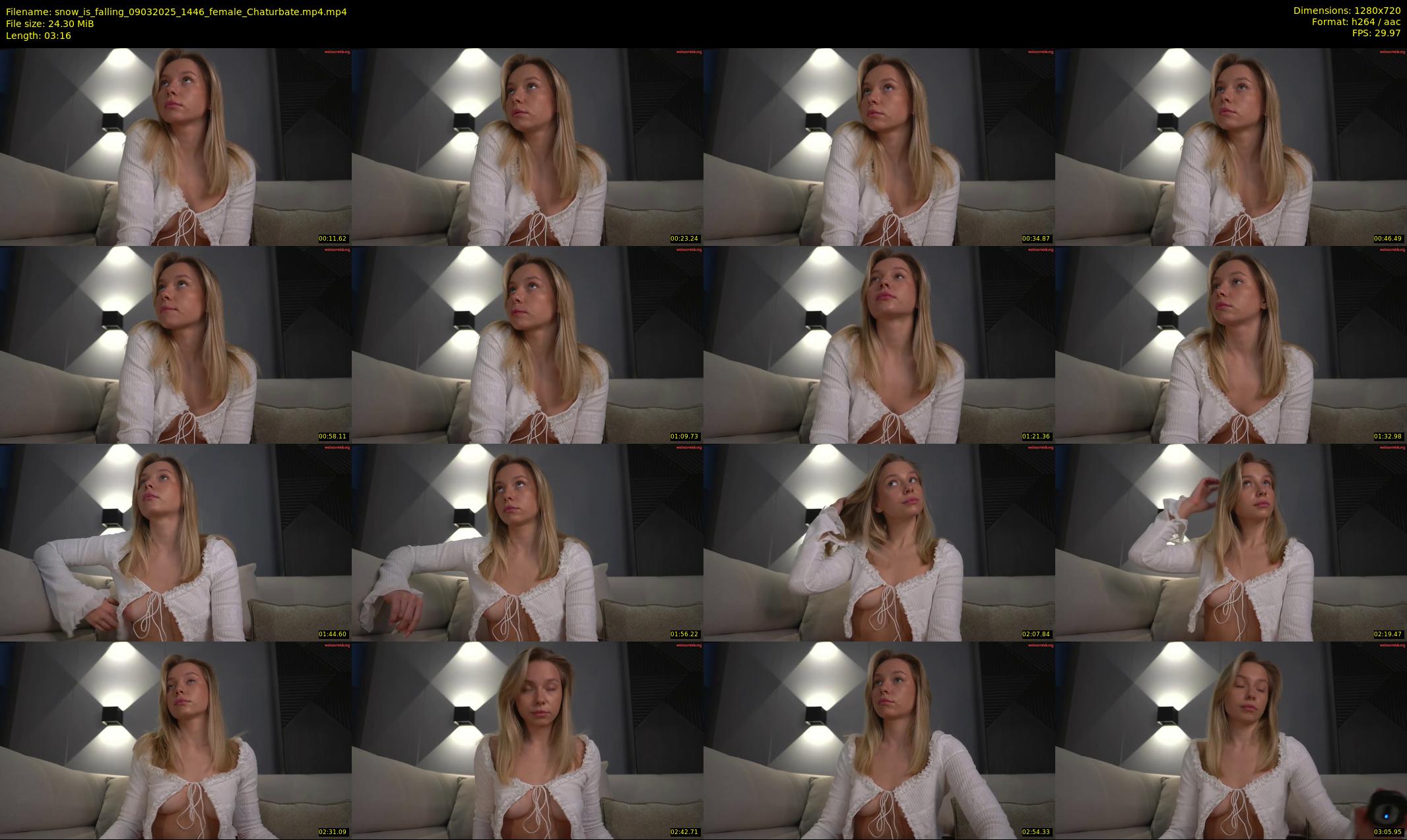 snow_is_falling — 4 minute Chaturbate female cam show recording, 720p, Mar 9, 2025