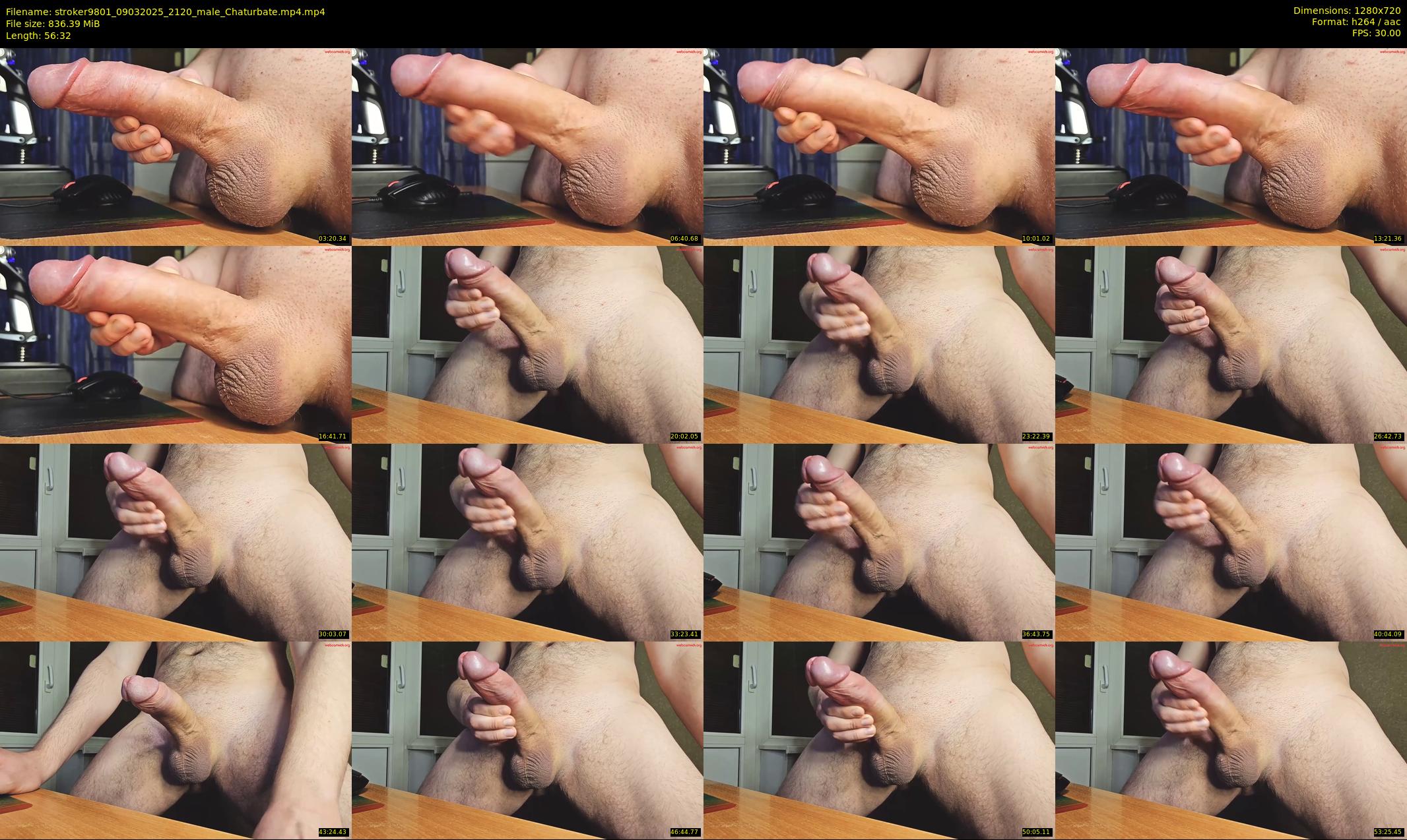 stroker9801 — 57 minute Chaturbate male cam show recording, 720p, Mar 9, 2025