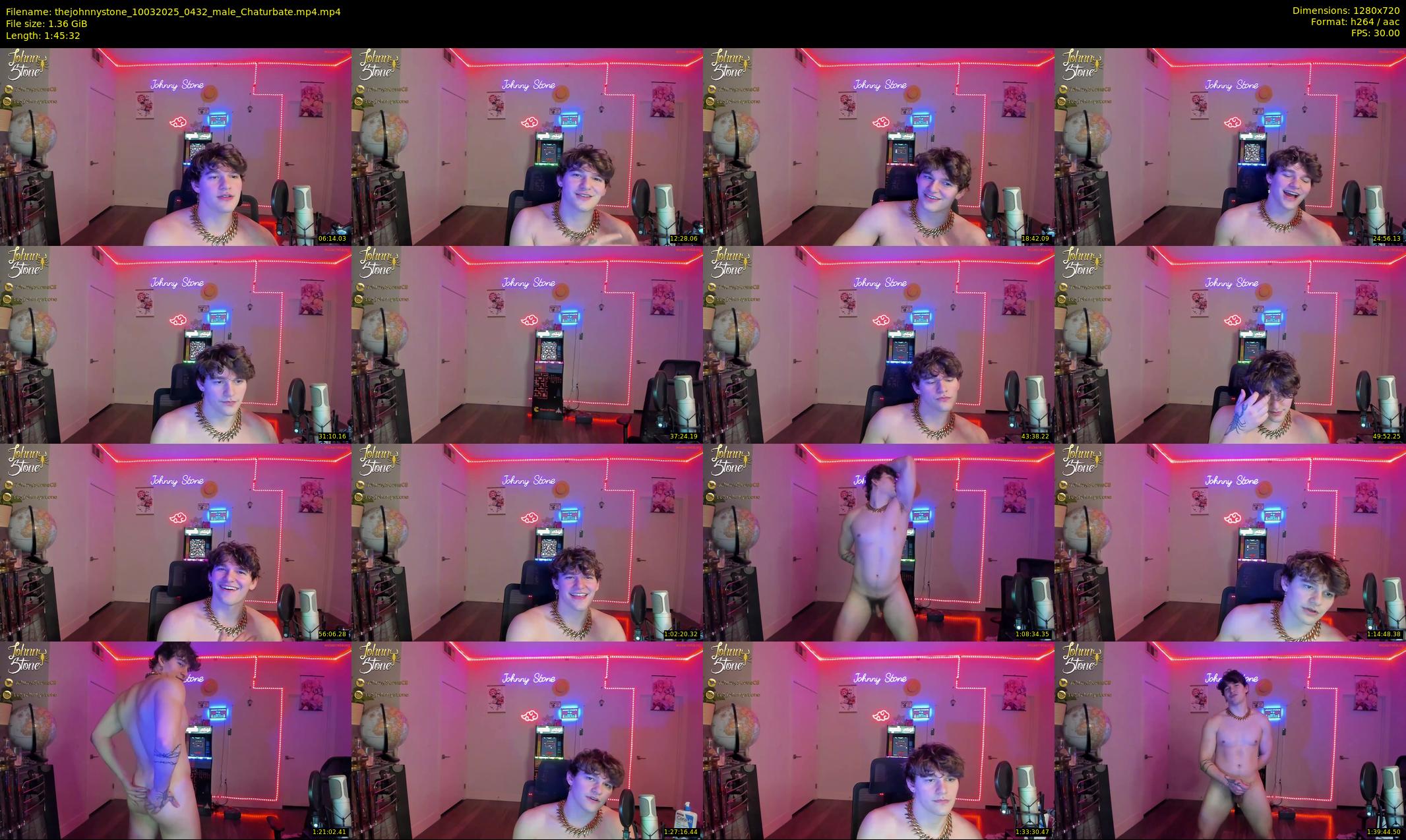 thejohnnystone — 106 minute Chaturbate male cam show recording, 720p, Mar 10, 2025