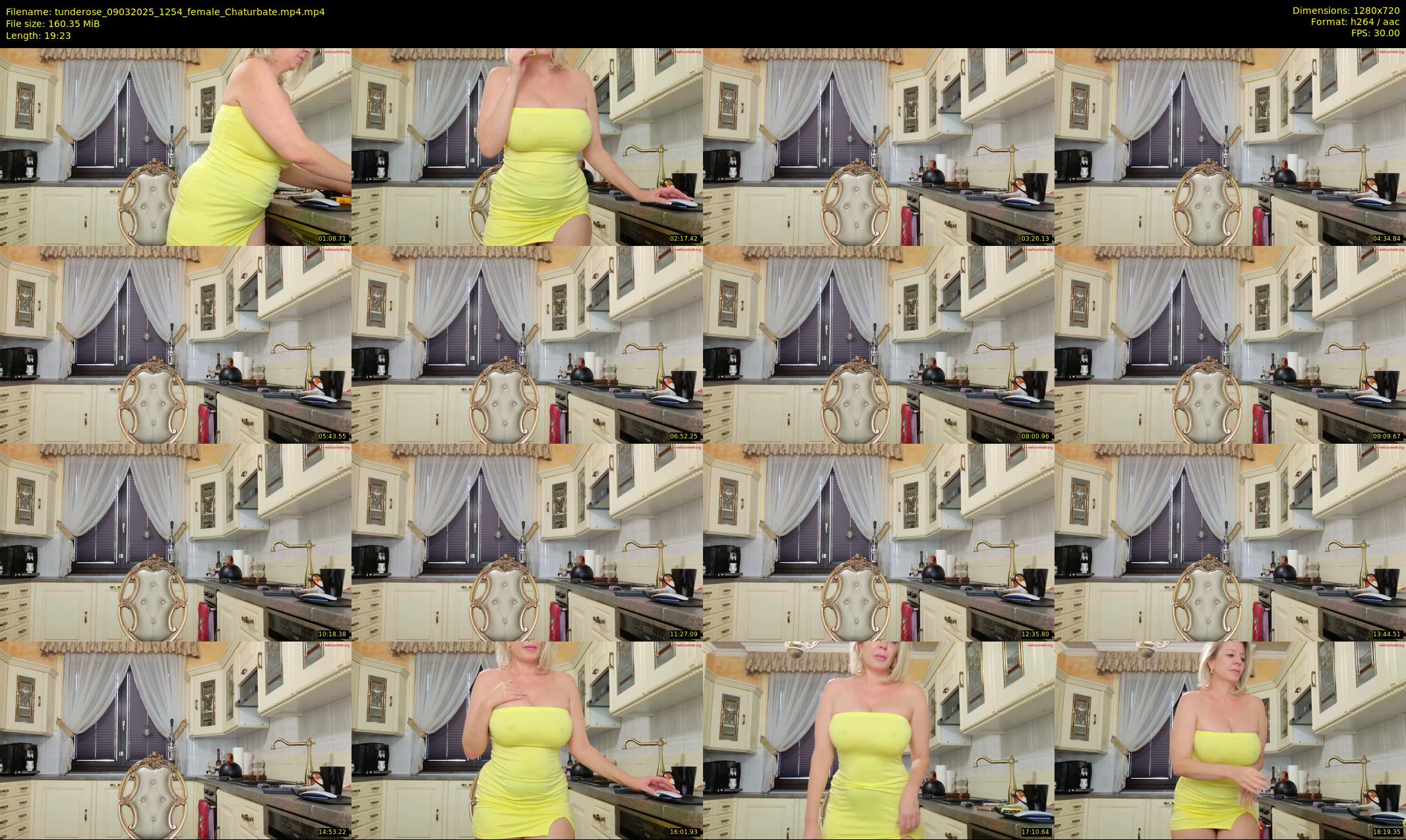 tunderose — 20 minute Chaturbate female cam show recording, 720p, Mar 9, 2025