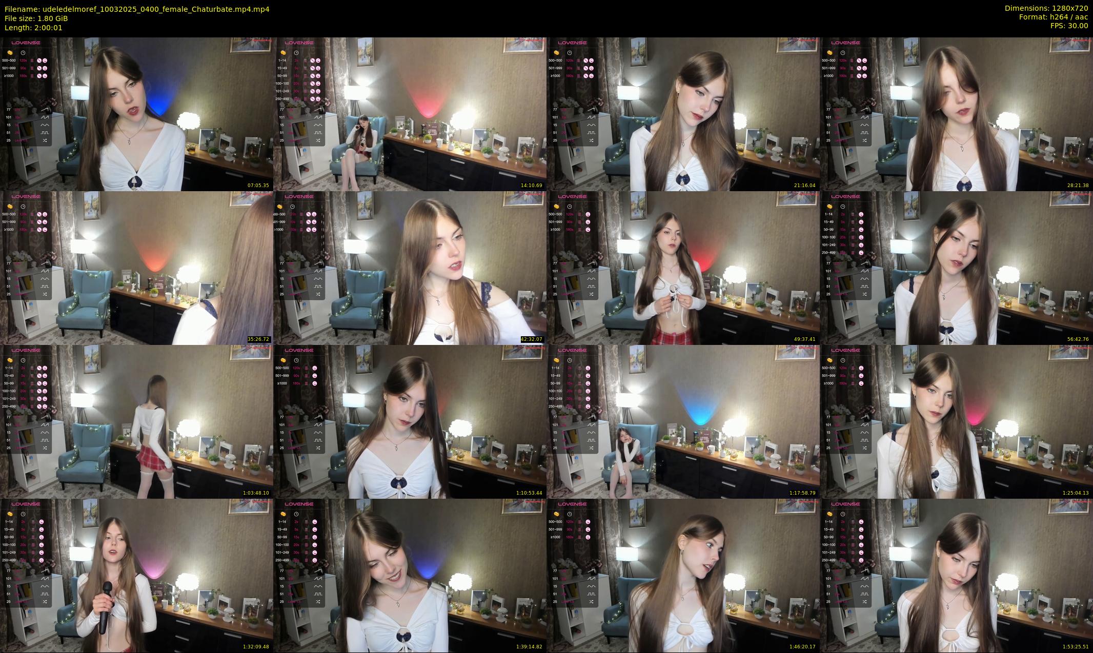 udeledelmoref — 121 minute Chaturbate female cam show recording, 720p, Mar 10, 2025