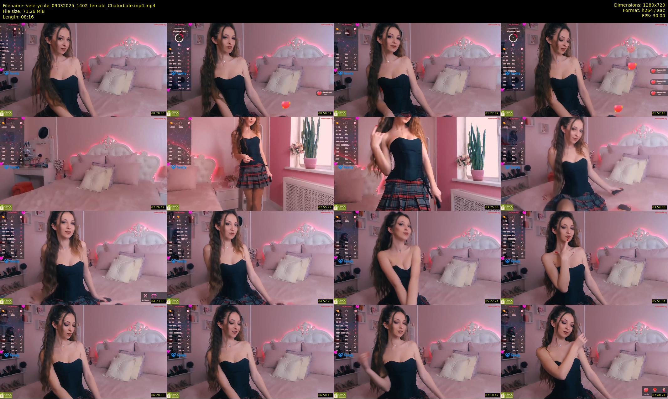 velerycute — 9 minute Chaturbate female cam show recording, 720p, Mar 9, 2025