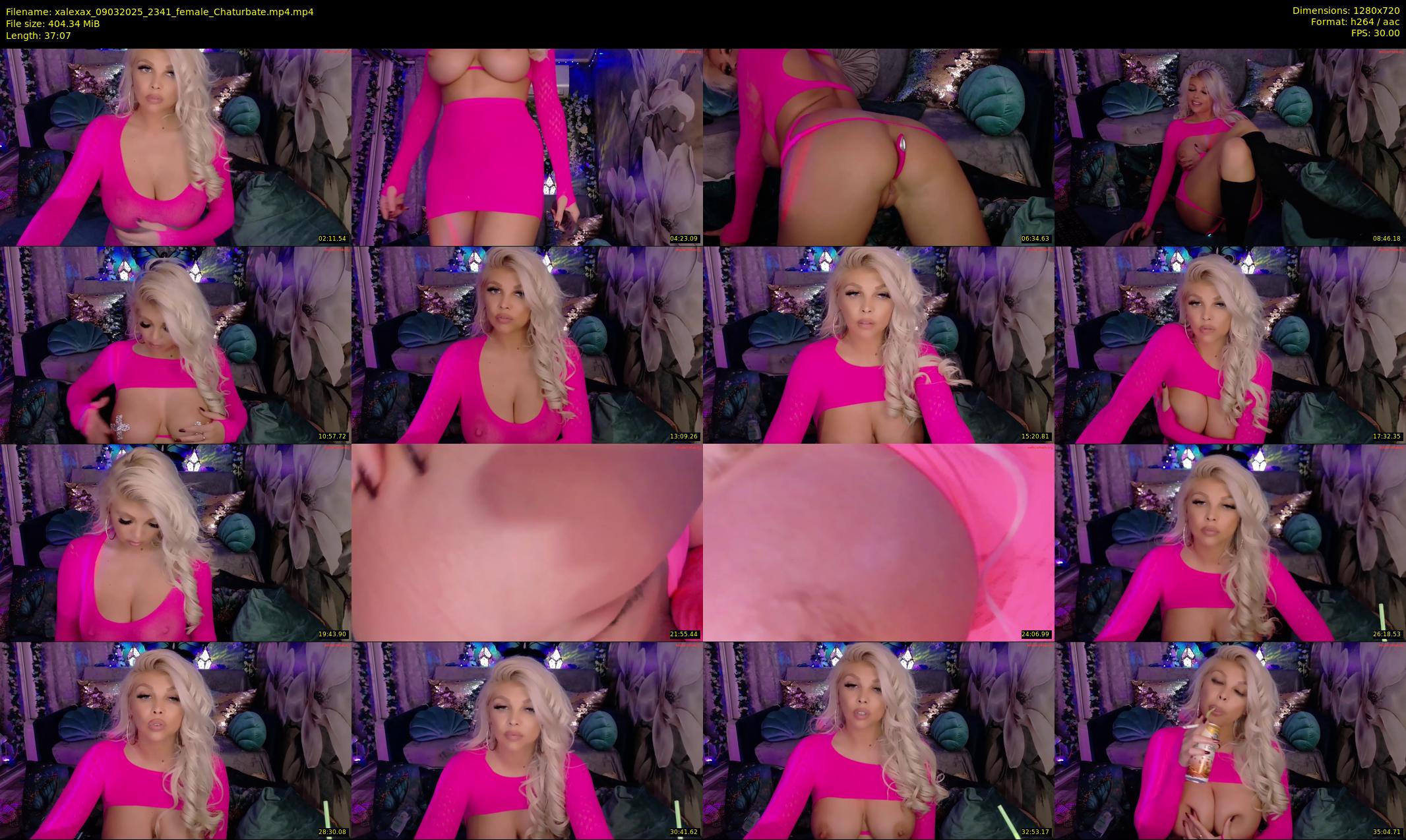 xalexax — 38 minute Chaturbate female cam show recording, 720p, Mar 9, 2025