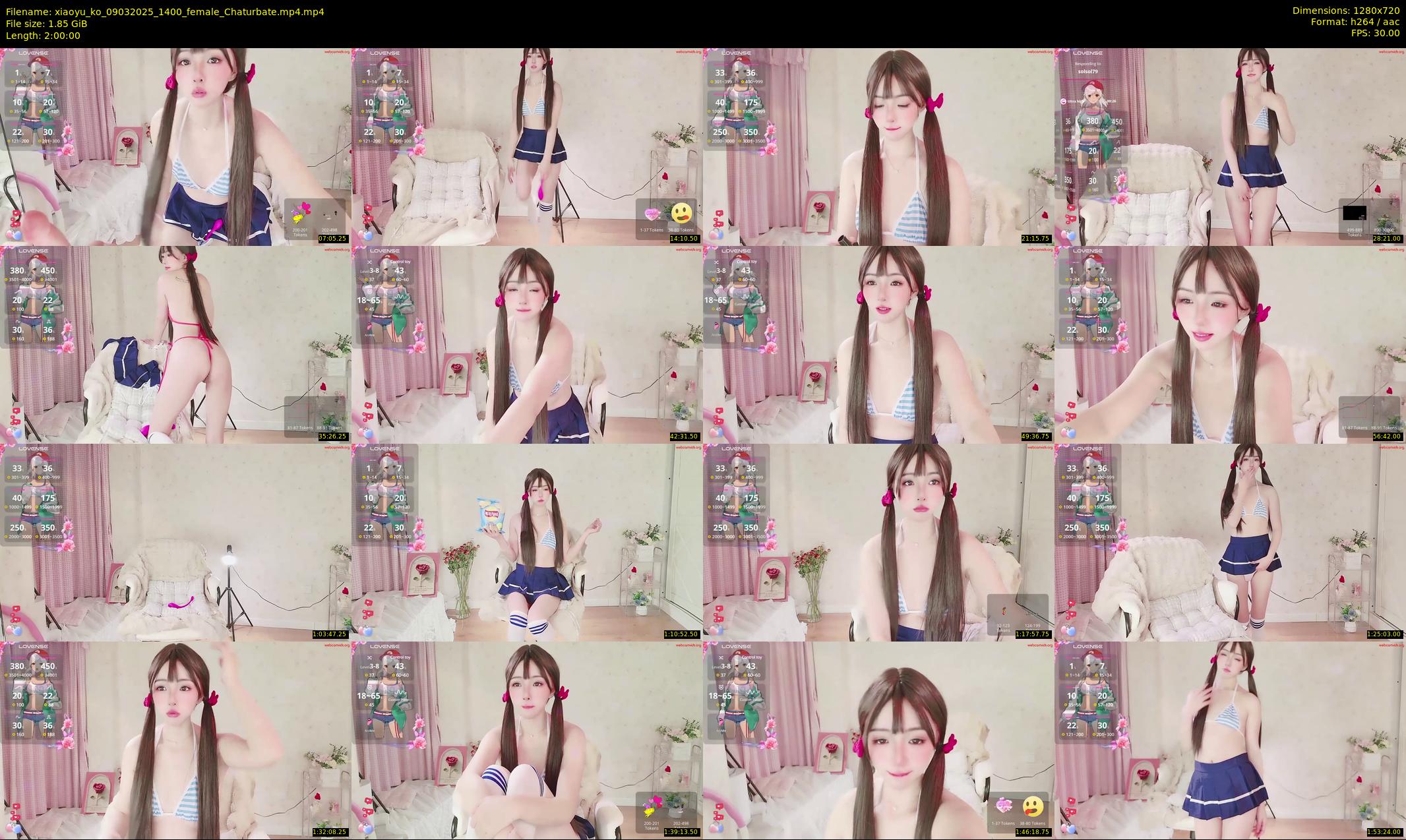 xiaoyu_ko — 120 minute Chaturbate female cam show recording, 720p, Mar 9, 2025