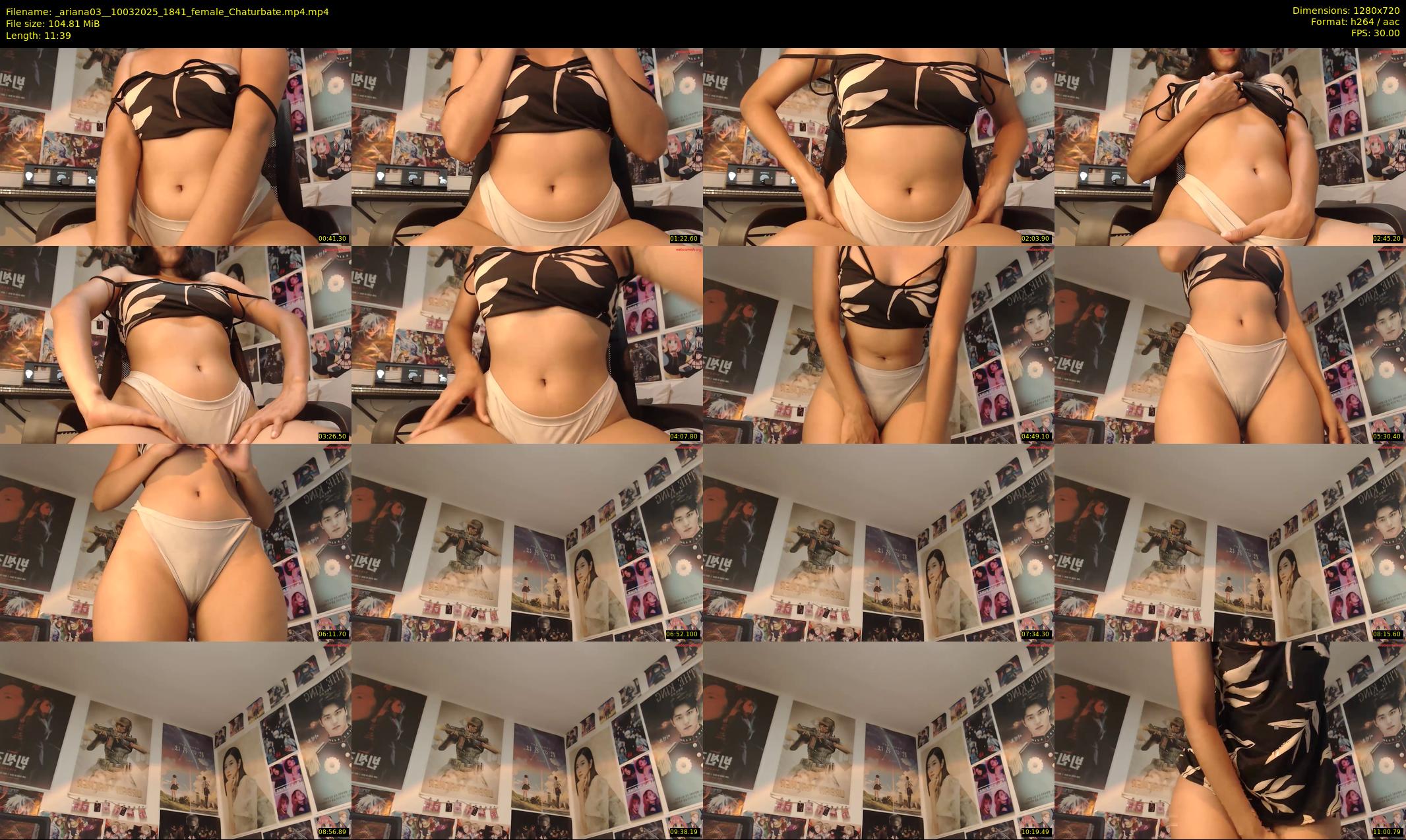 _ariana03_ — 12 minute Chaturbate female cam show recording, 720p, Mar 10, 2025