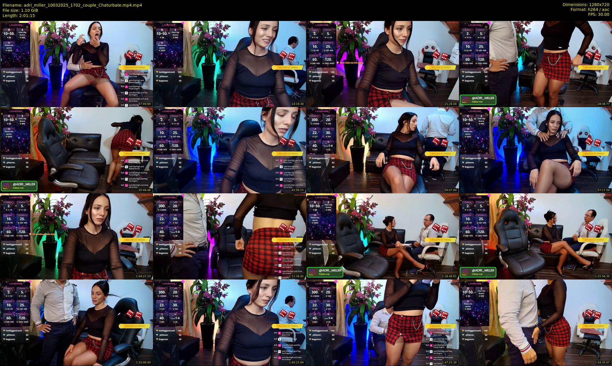adri_miller — 122 minute Chaturbate couple cam show recording, 720p, Mar 10, 2025