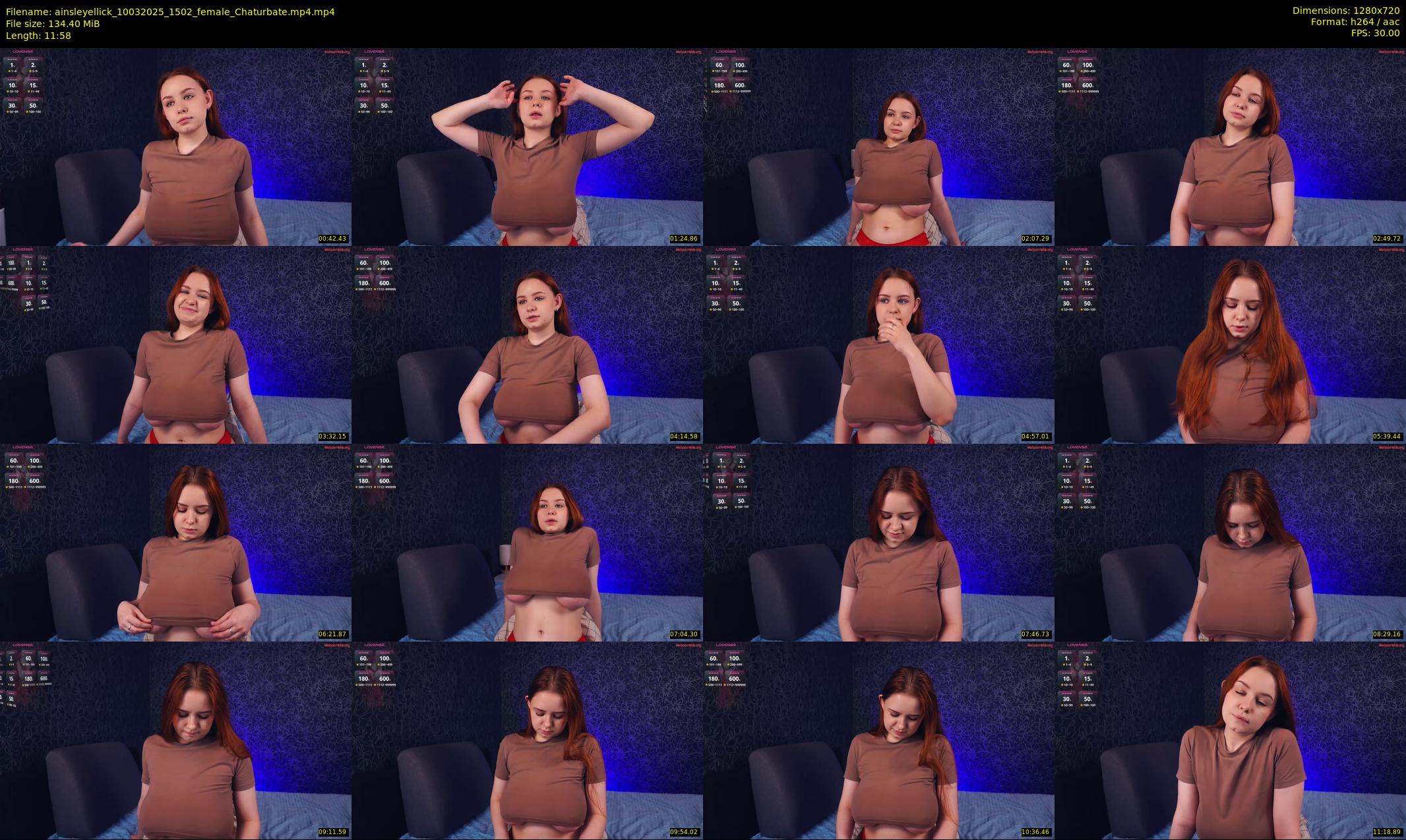 ainsleyellick — 12 minute Chaturbate female cam show recording, 720p, Mar 10, 2025