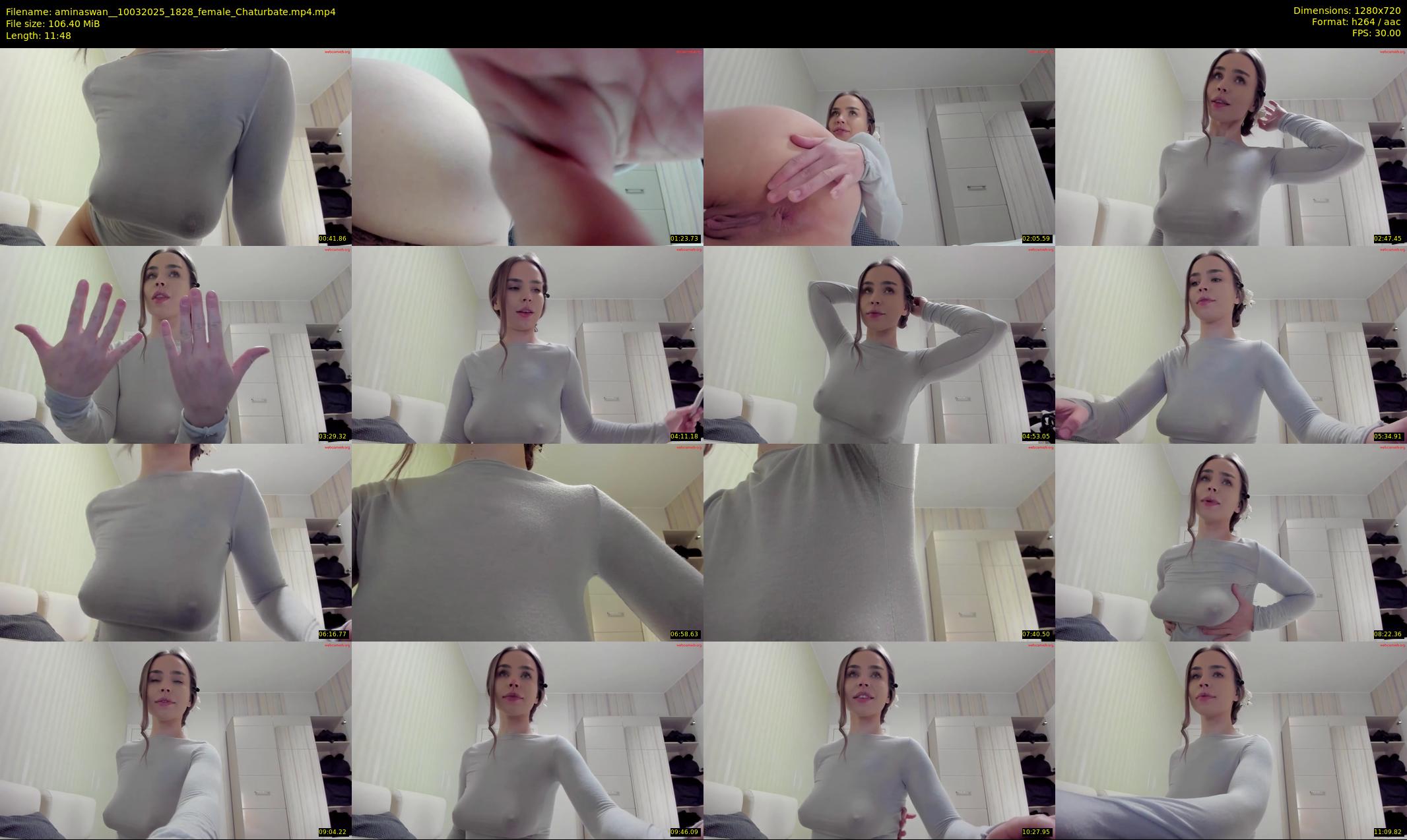 aminaswan_ — 12 minute Chaturbate female cam show recording, 720p, Mar 10, 2025