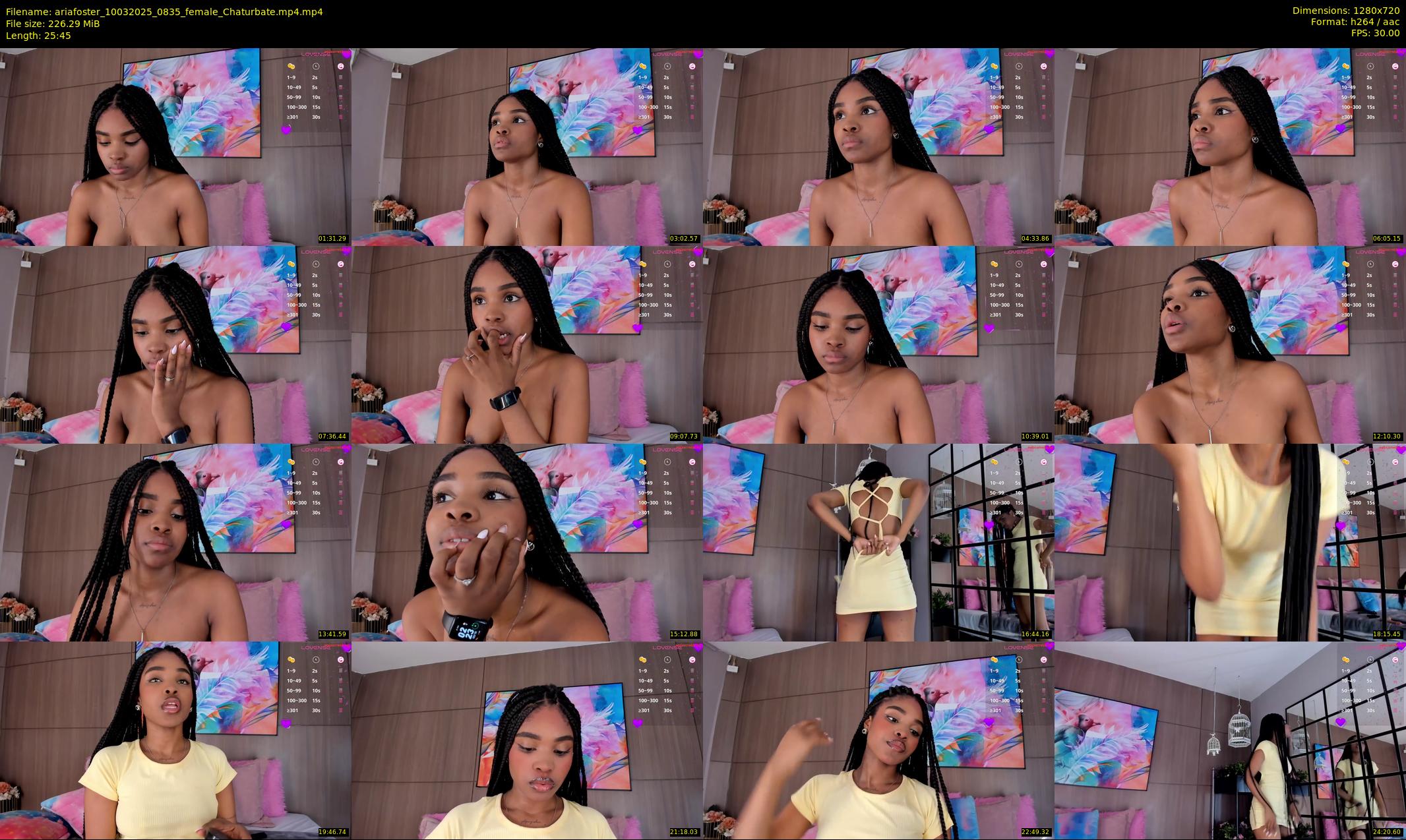 ariafoster — 26 minute Chaturbate female cam show recording, 720p, Mar 10, 2025