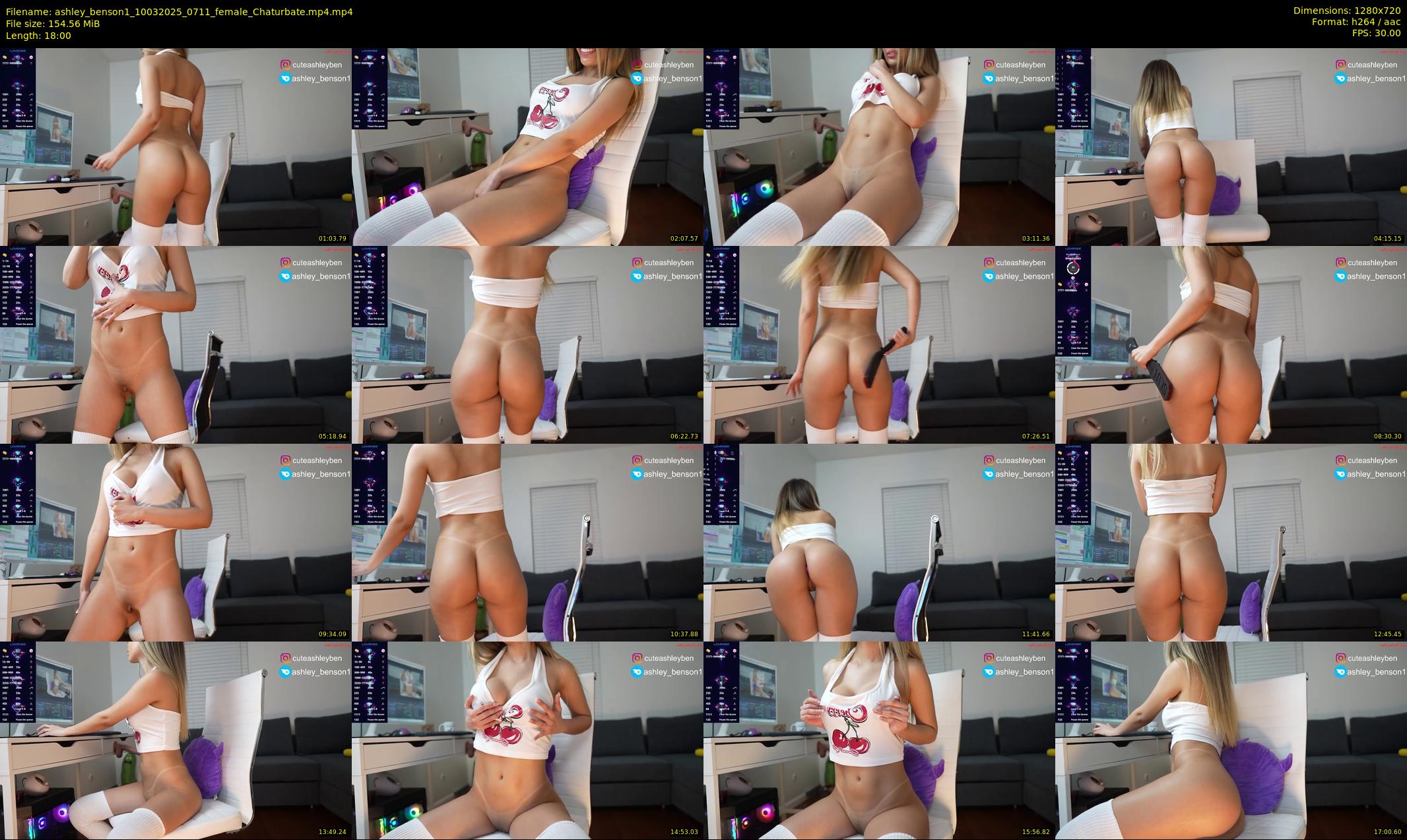 ashley_benson1 — 18 minute Chaturbate female cam show recording, 720p, Mar 10, 2025