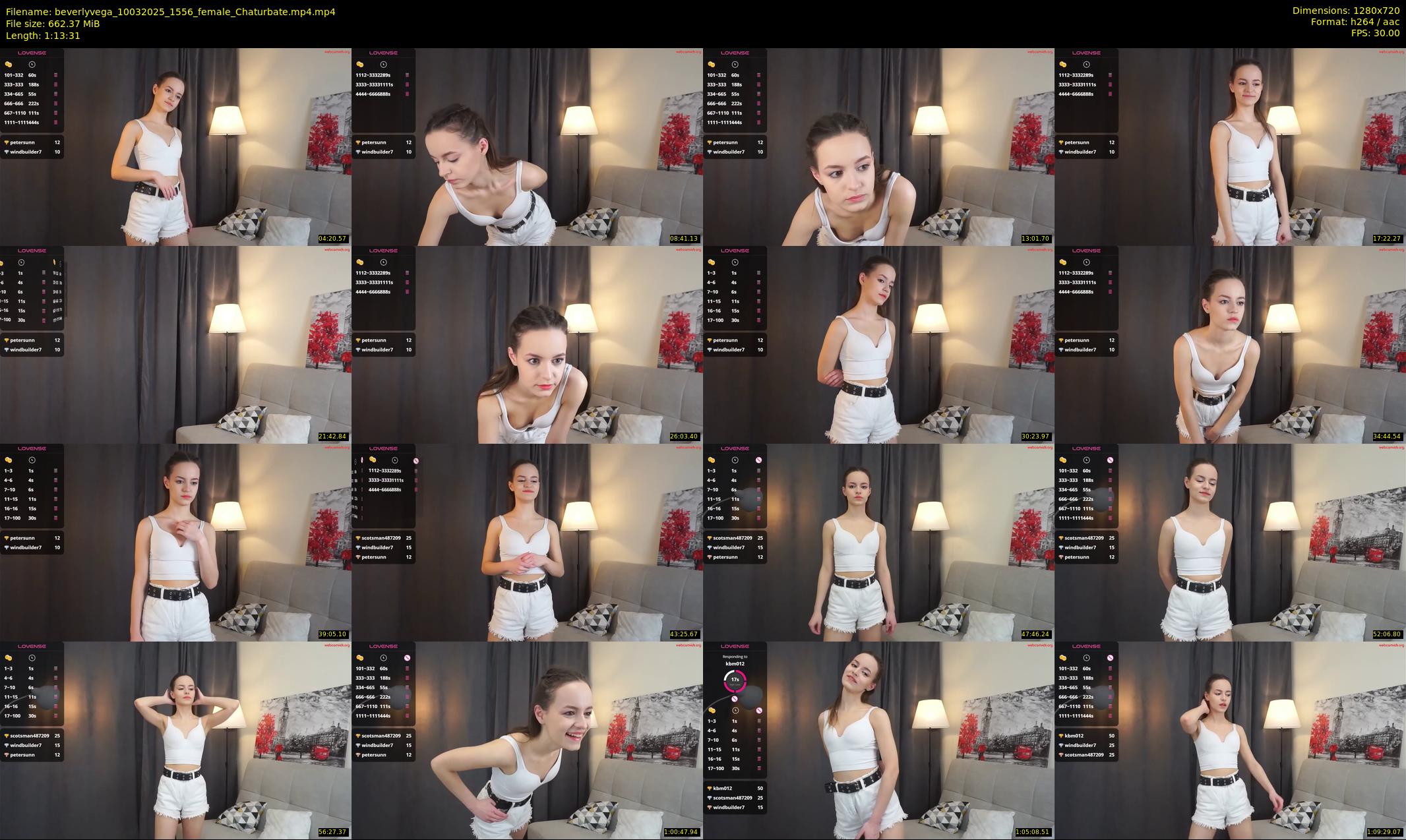 beverlyvega — 74 minute Chaturbate couple cam show recording, 720p, Mar 10, 2025