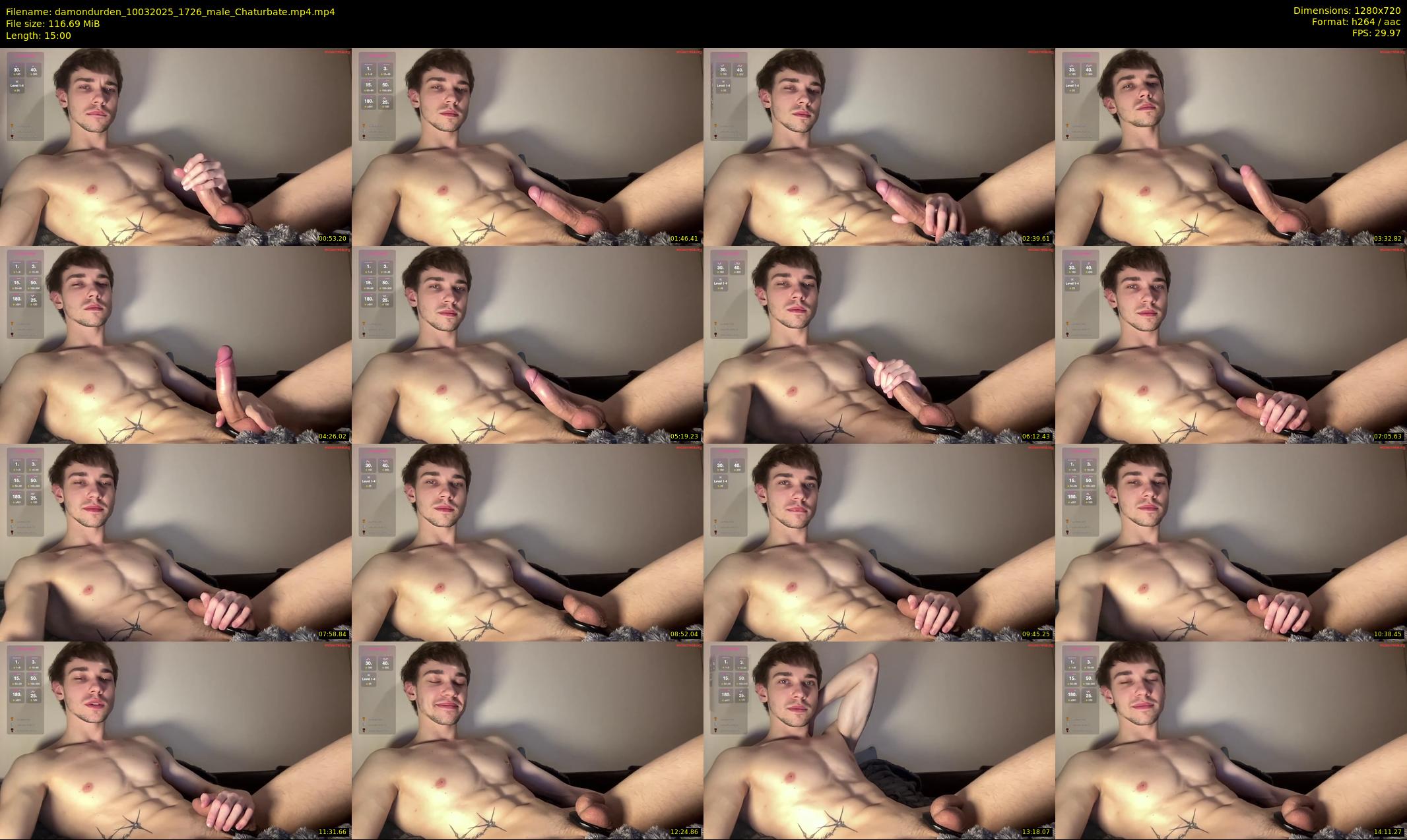 damondurden — 15 minute Chaturbate male cam show recording, 720p, Mar 10, 2025