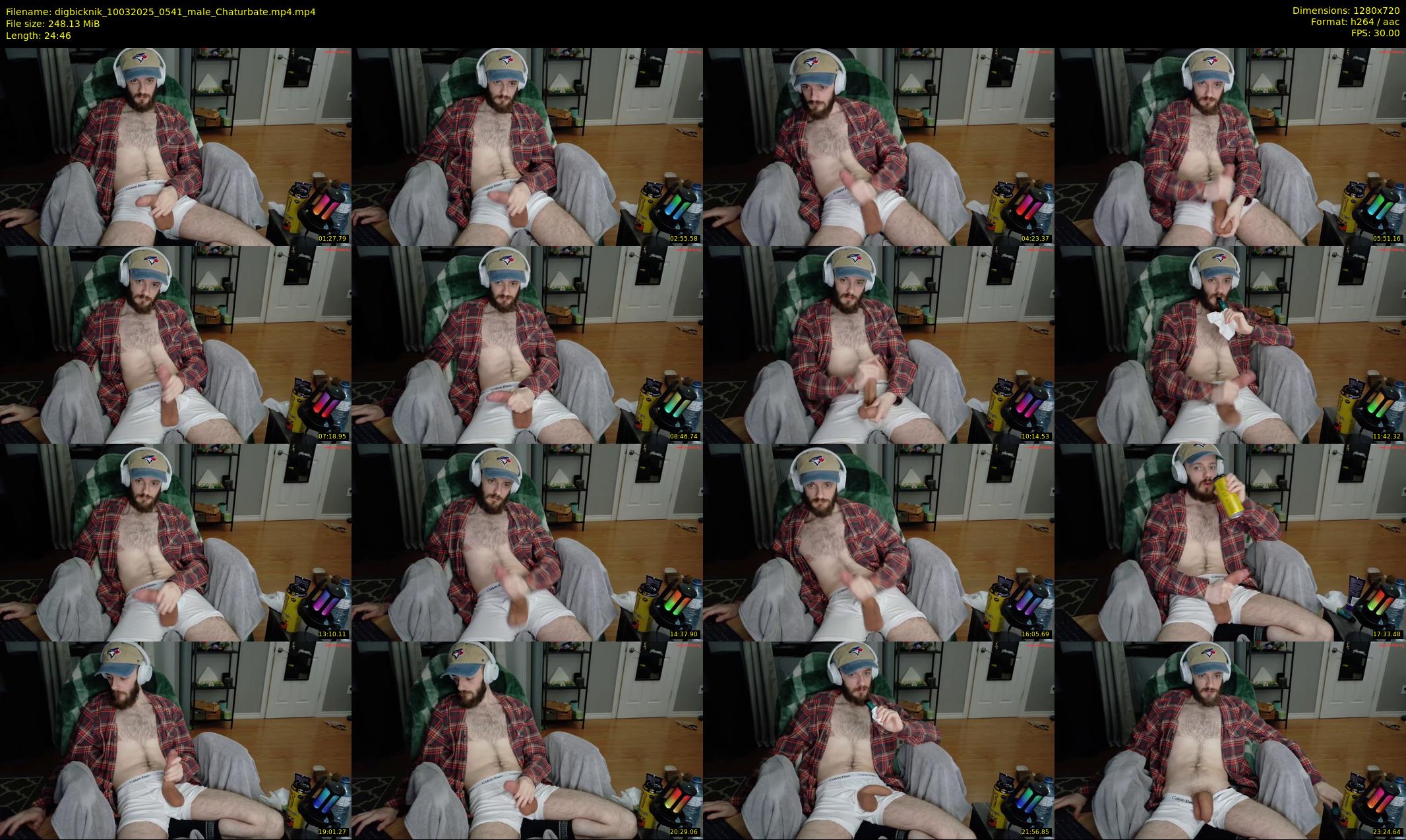digbicknik — 25 minute Chaturbate male cam show recording, 720p, Mar 10, 2025