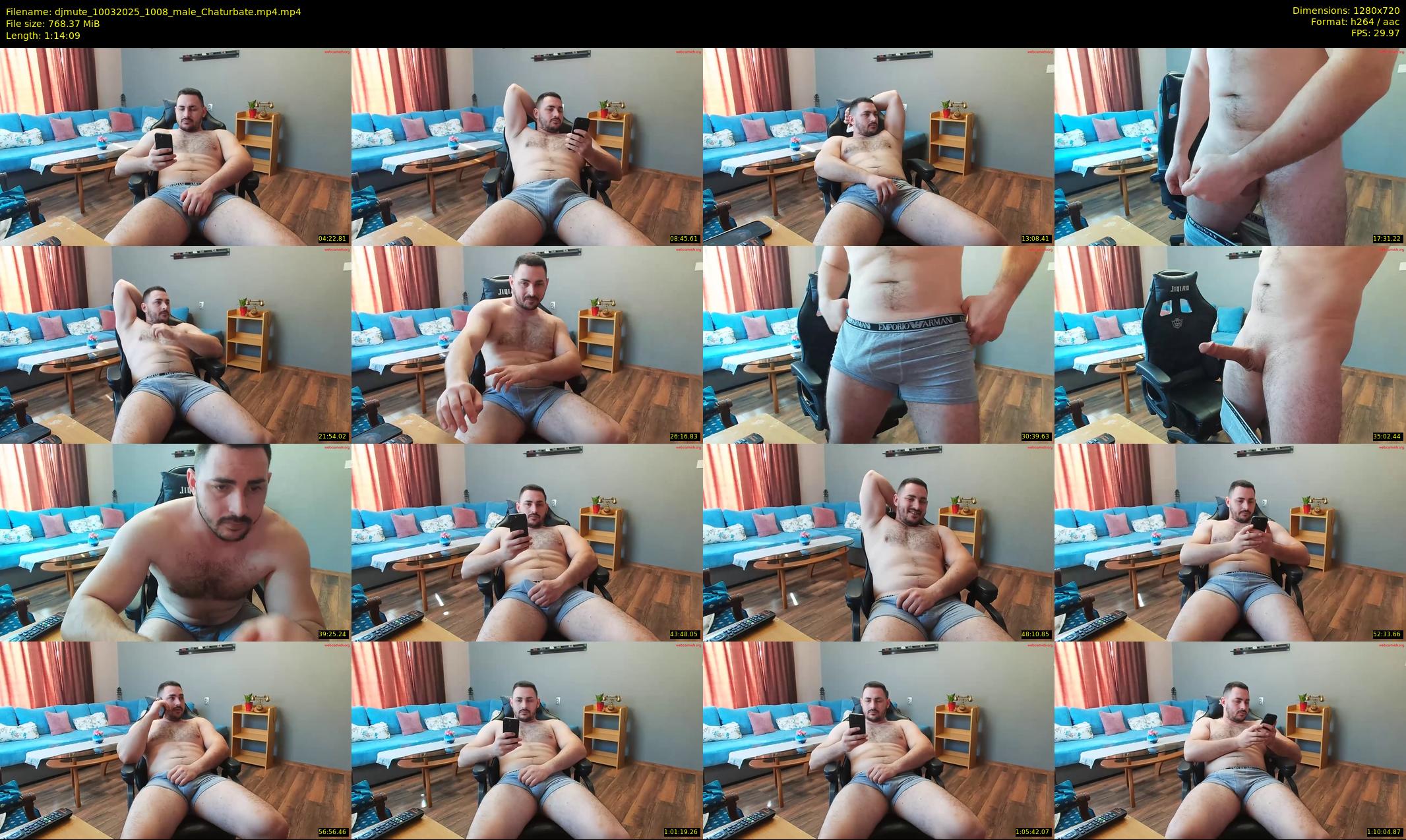 djmute — 75 minute Chaturbate male cam show recording, 720p, Mar 10, 2025